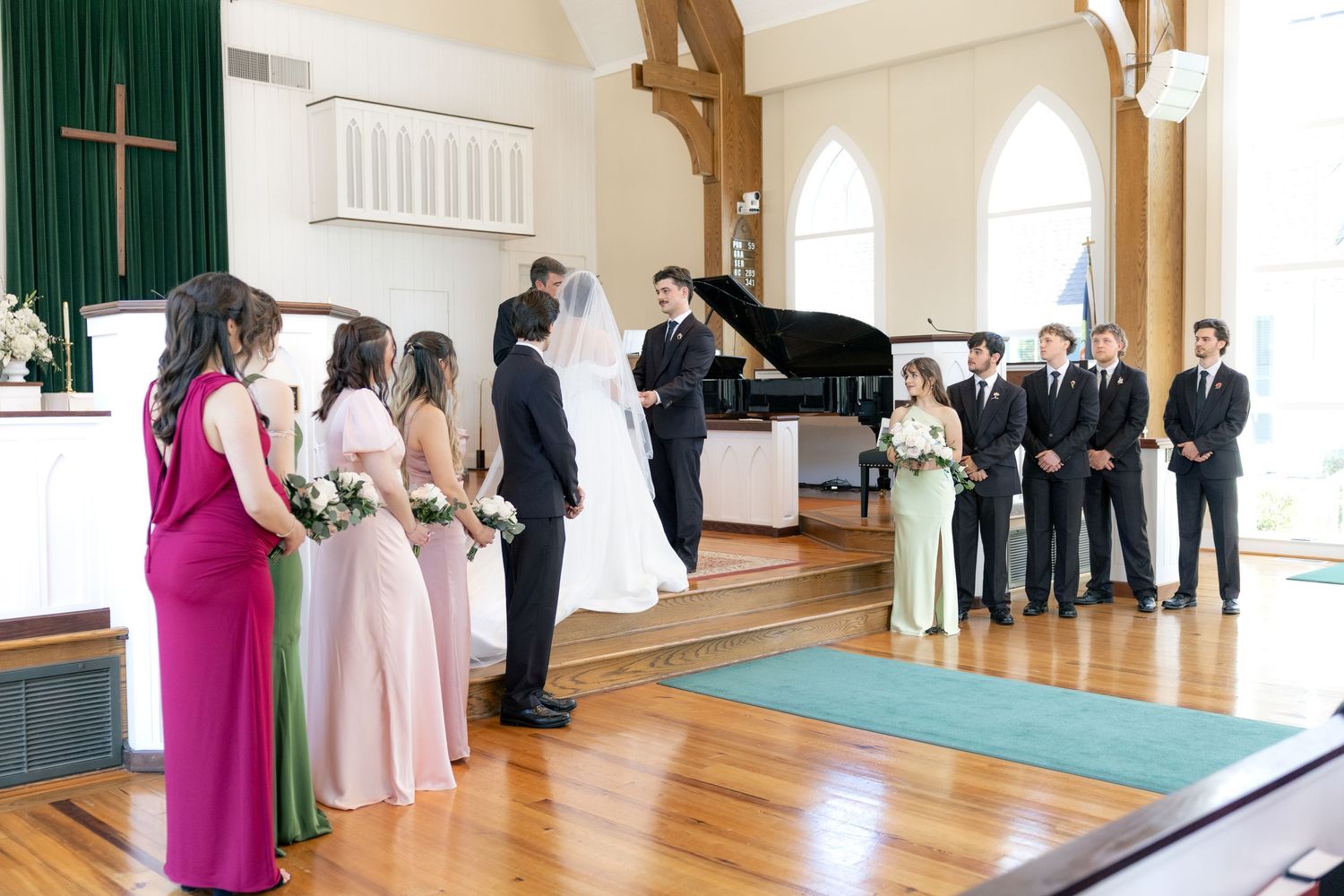 Wedding Ceremony Photos at Saint Francis at The Point Anglican Church Fairhope, Alabama