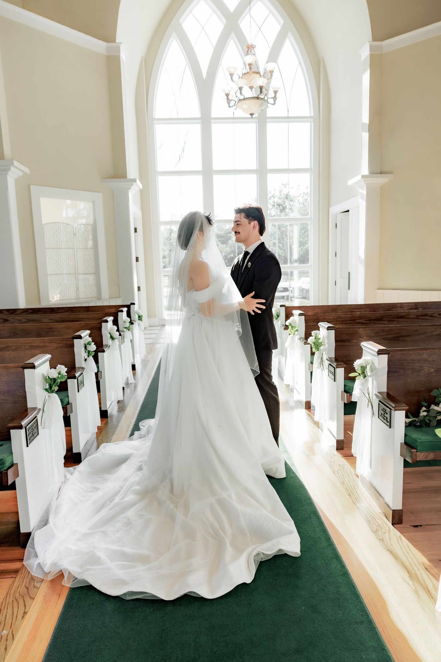 Wedding Couple Photos at Saint Francis at The Point Anglican Church Fairhope, Alabama