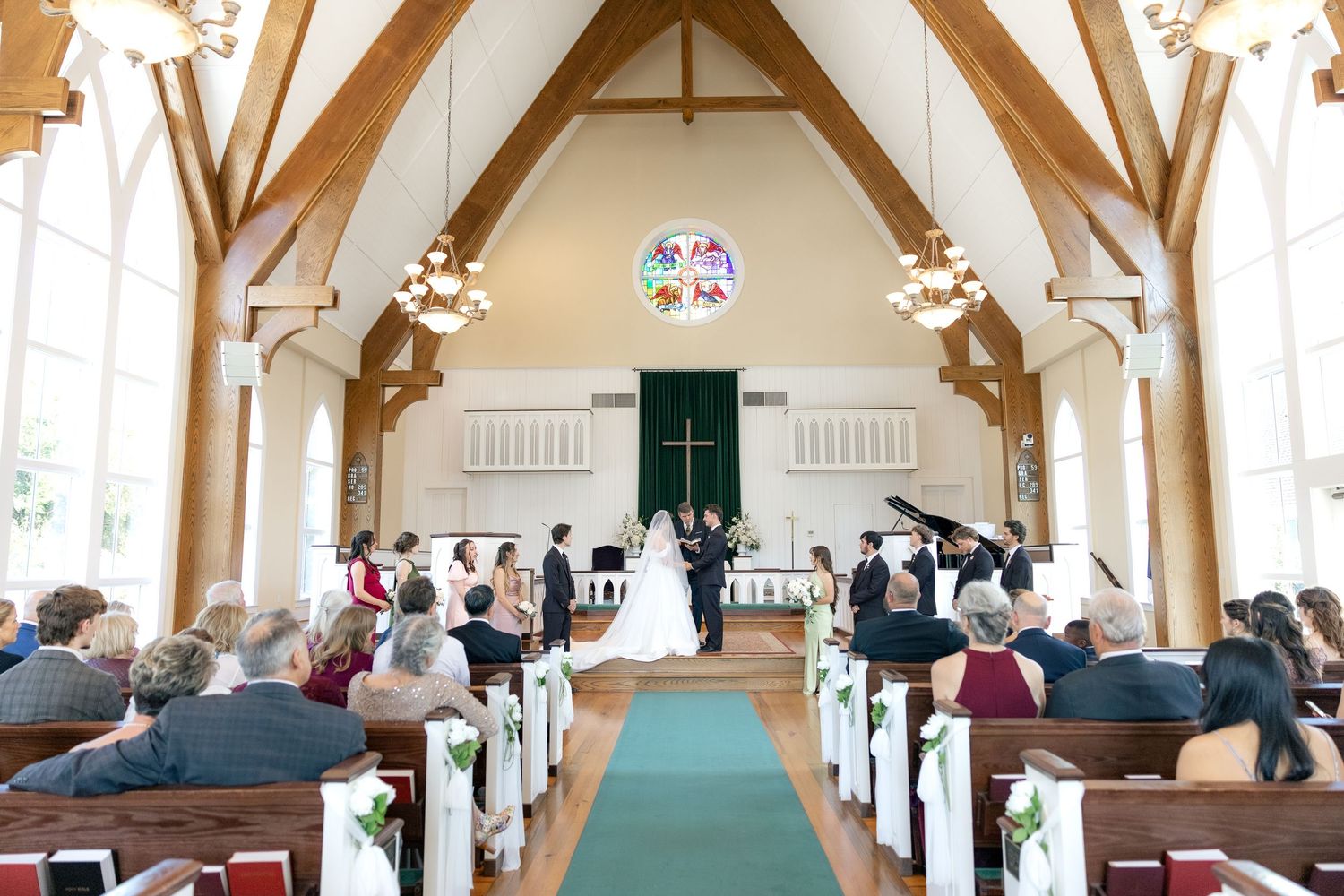 Wedding Ceremony Photos at Saint Francis at The Point Anglican Church Fairhope, Alabama