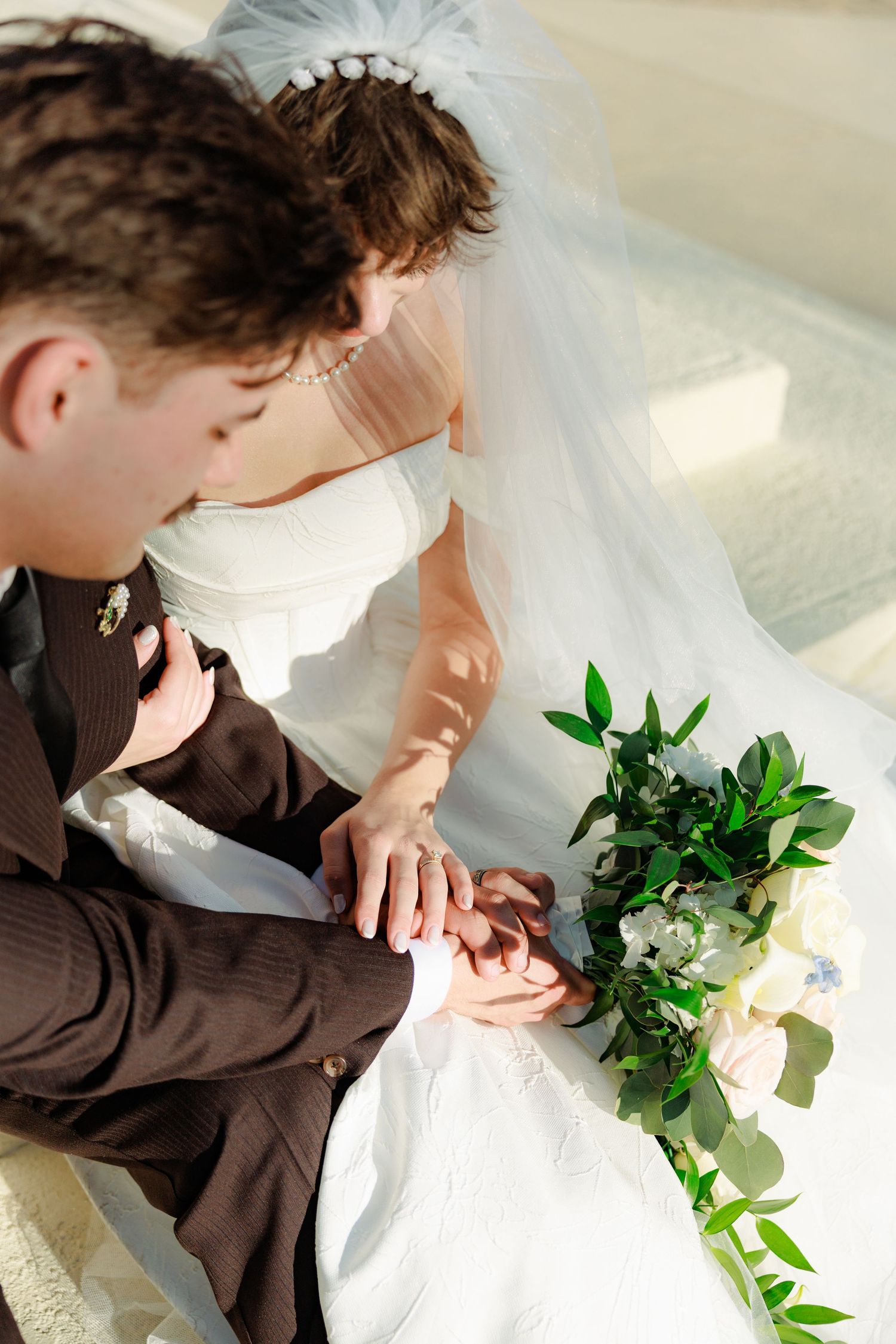 Wedding Couple Photos at Saint Francis at The Point Anglican Church Fairhope, Alabama