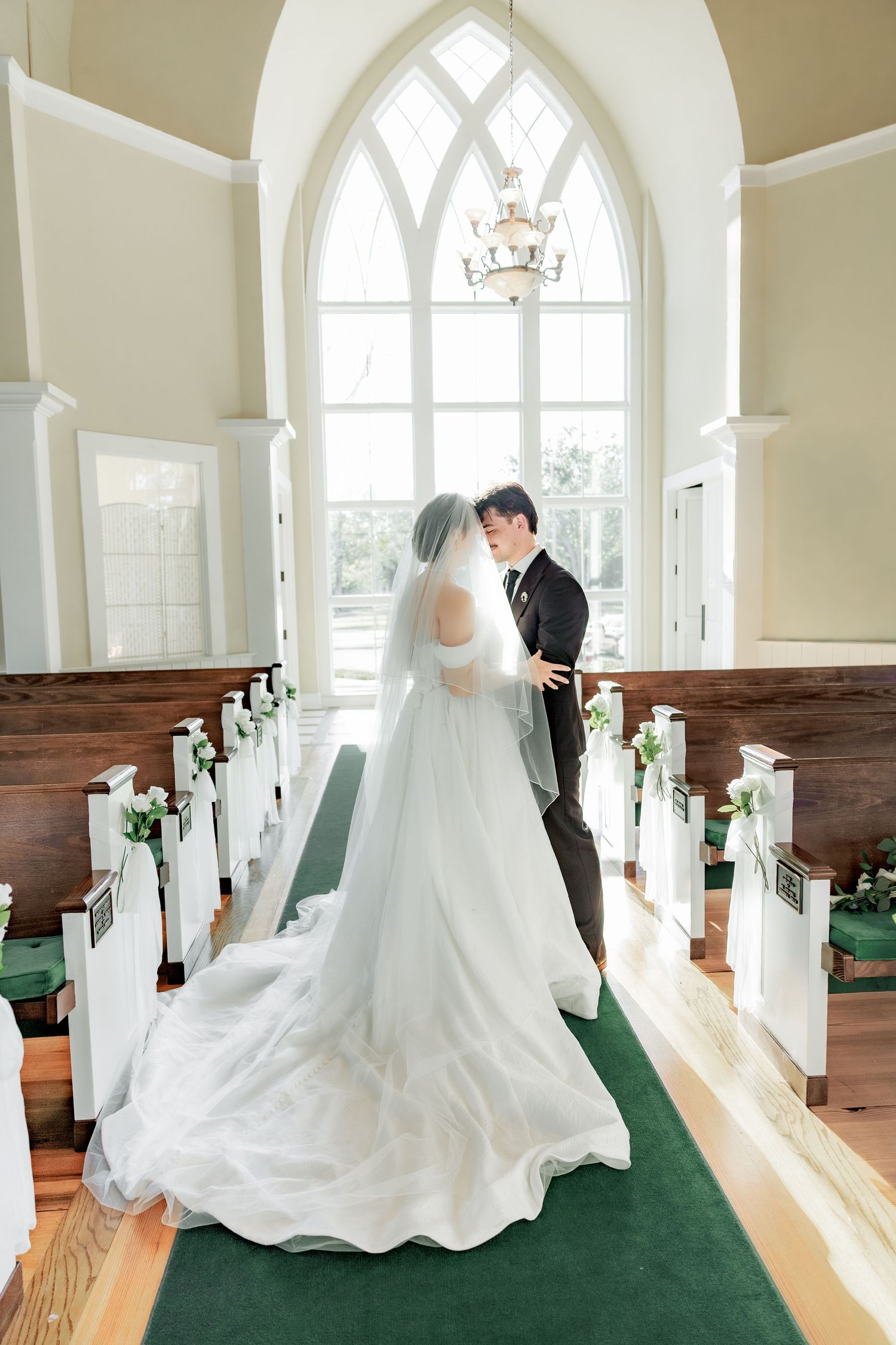 Wedding Couple Photos at Saint Francis at The Point Anglican Church Fairhope, Alabama