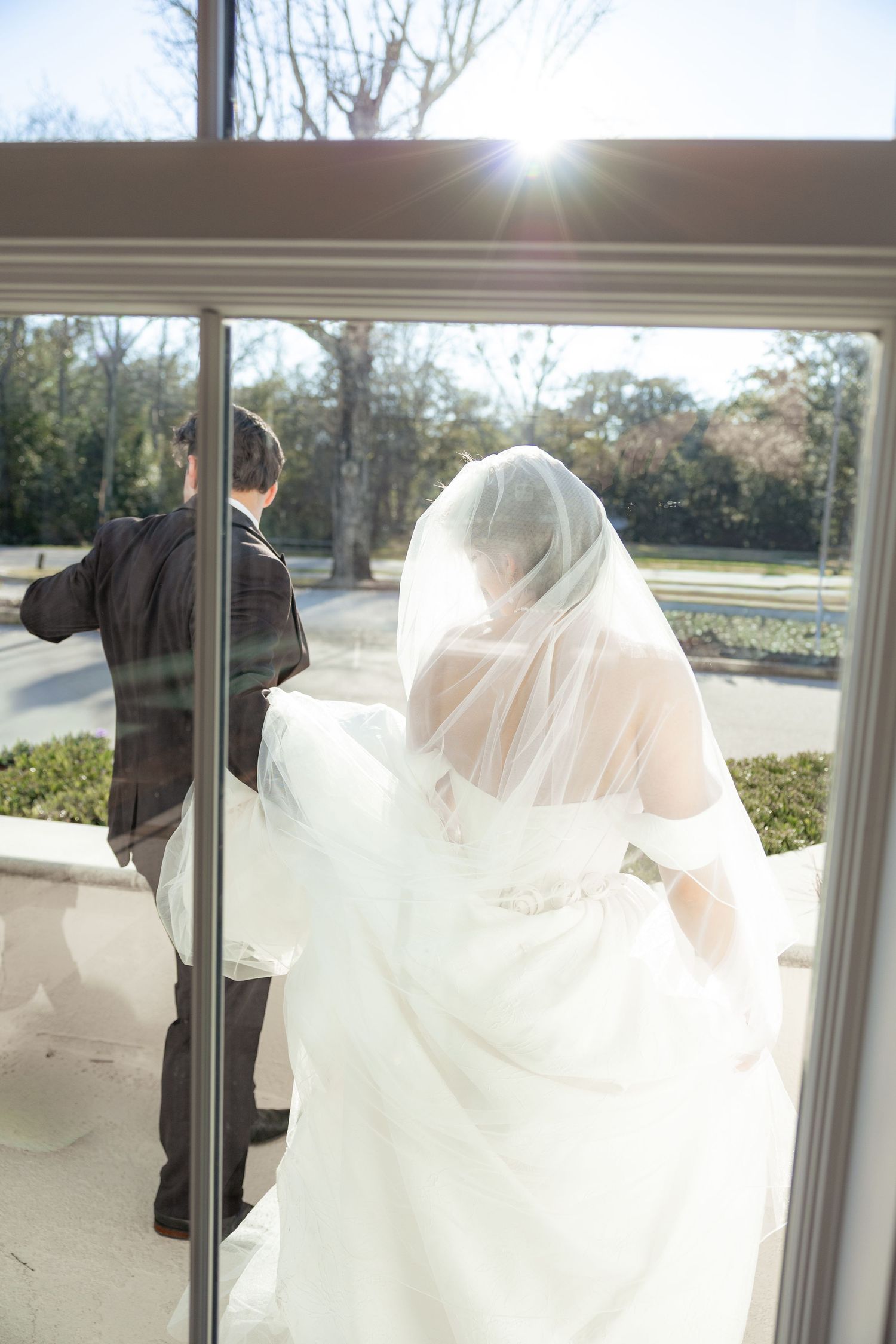 Couple Portraits at Saint Francis at the Point Anglican Church Fairhope, Alabama