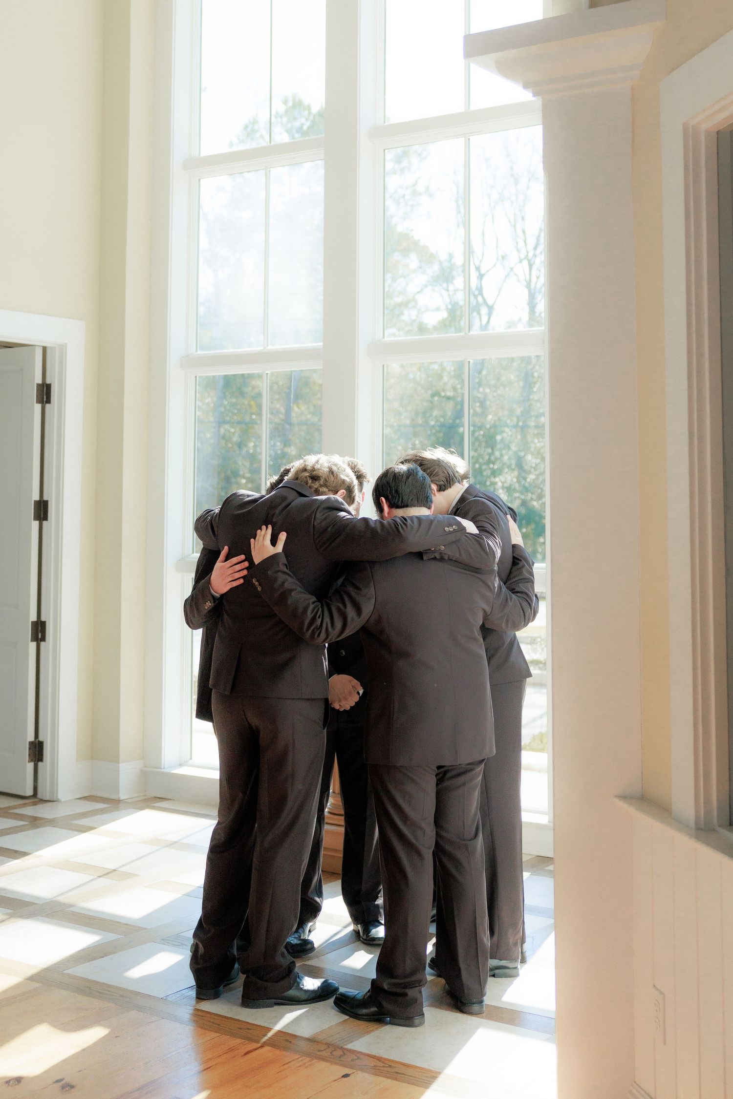 Wedding ceremony at Saint Francis at the Point Anglican Church Fairhope, Alabama