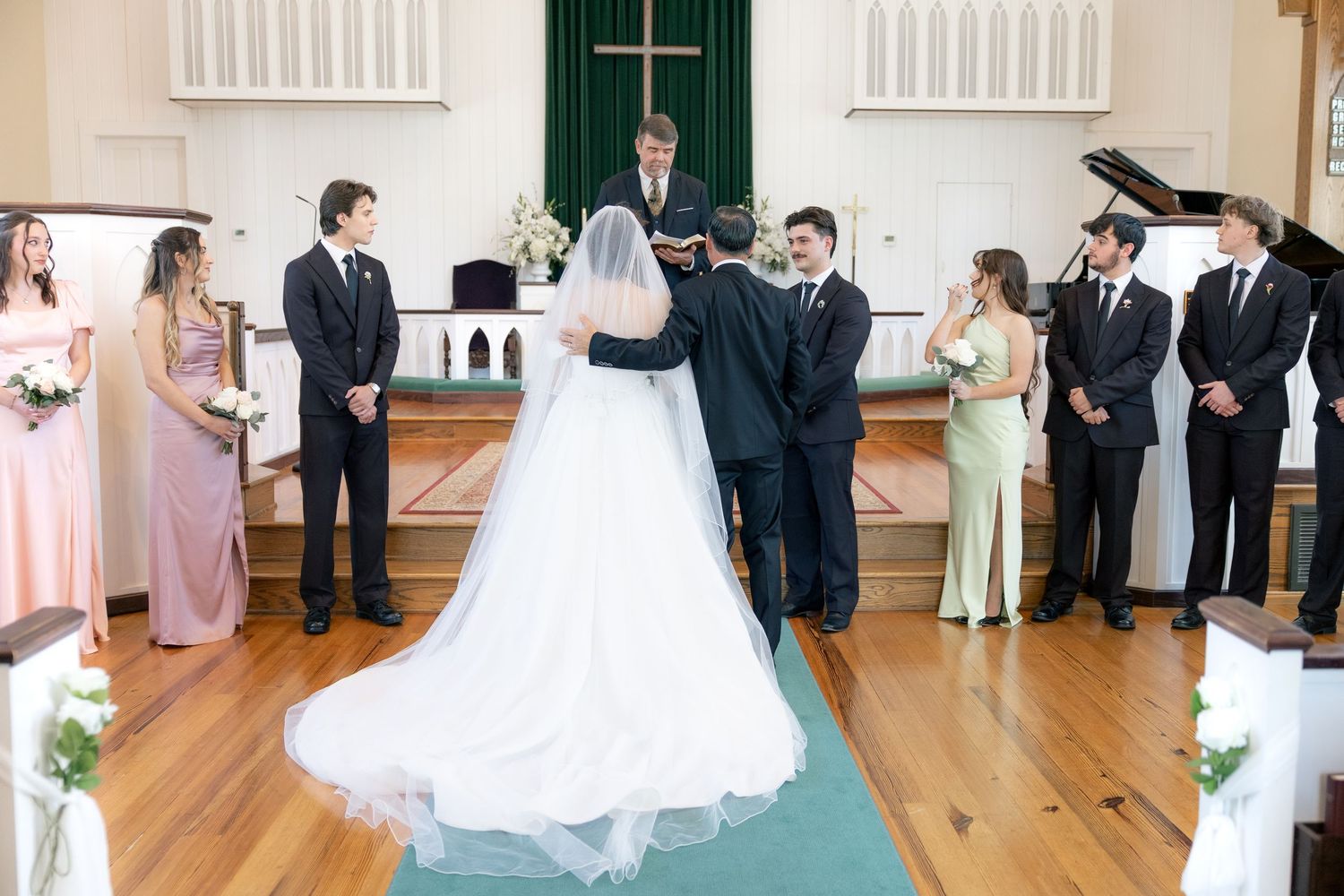 Wedding Ceremony Photos at Saint Francis at The Point Anglican Church Fairhope, Alabama