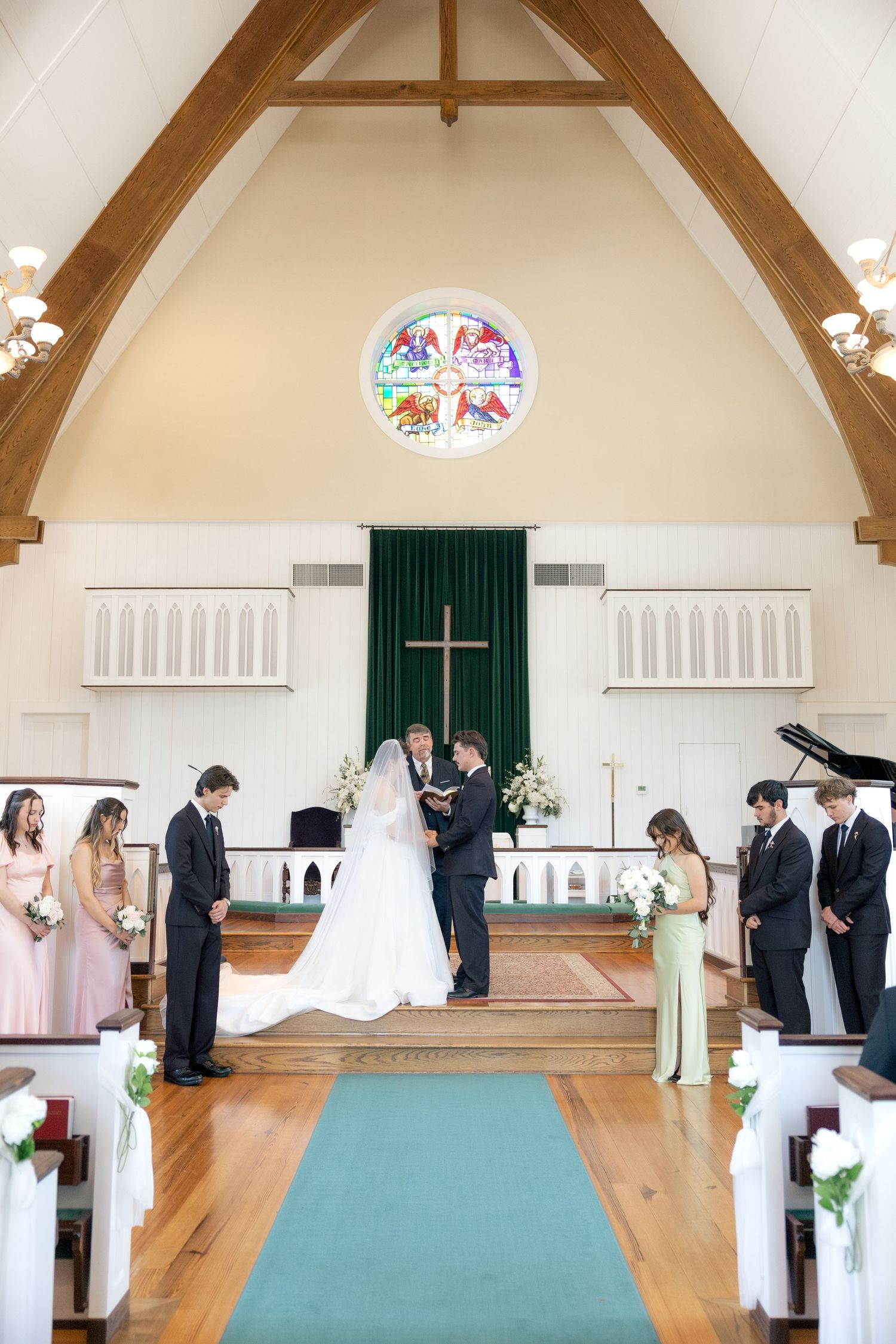 Wedding Ceremony Photos at Saint Francis at The Point Anglican Church Fairhope, Alabama