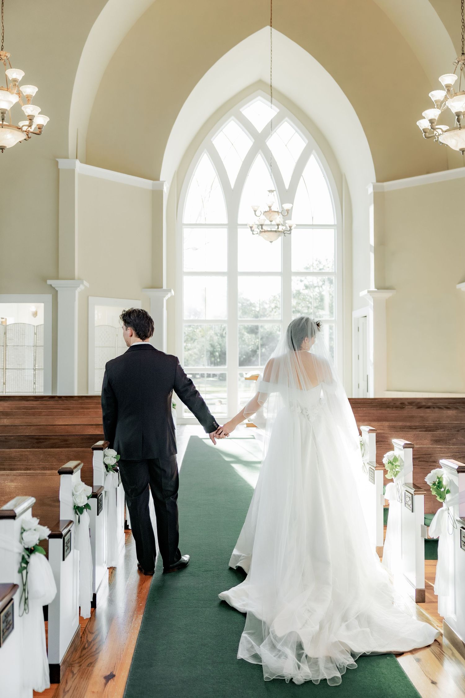Wedding Couple Photos at Saint Francis at The Point Anglican Church Fairhope, Alabama