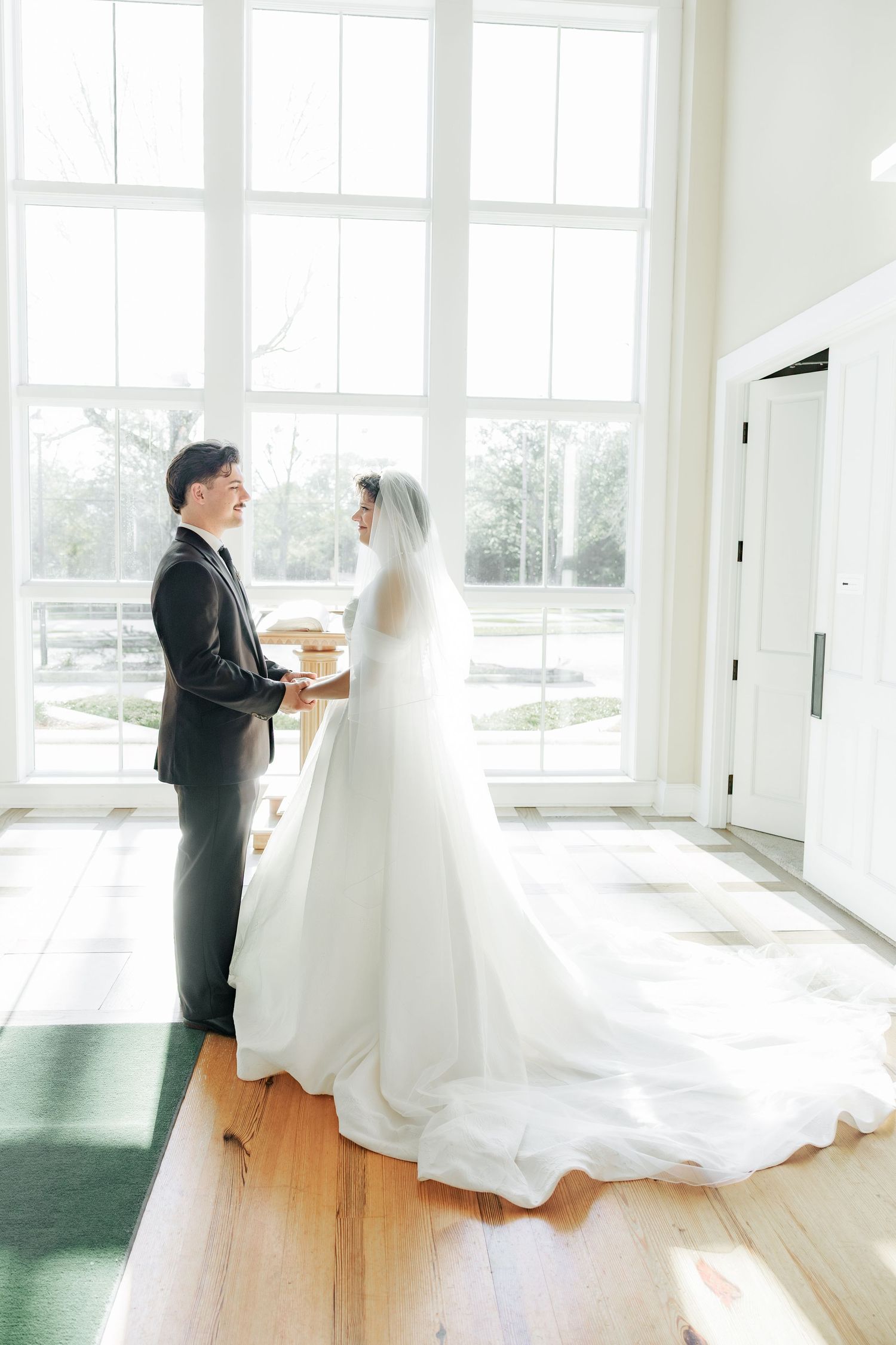 Wedding Couple Photos at Saint Francis at The Point Anglican Church Fairhope, Alabama