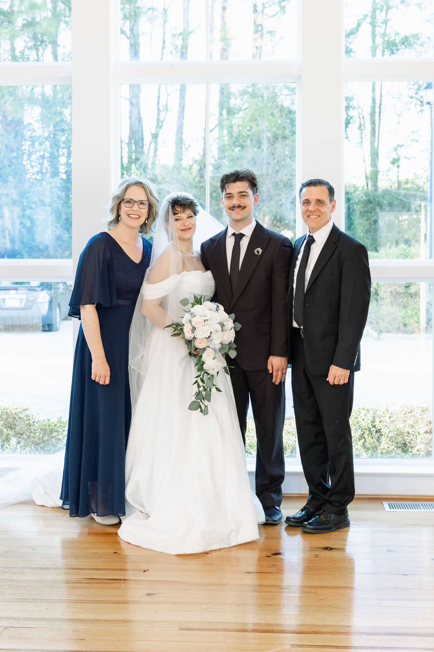 Wedding Family Photos at Saint Francis at The Point Anglican Church Fairhope, Alabama