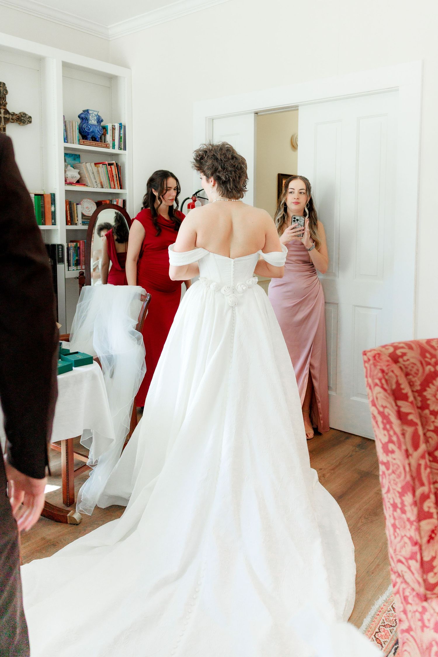 Wedding Bridal Portraits at Saint Francis at The Point Anglican Church Fairhope, Alabama