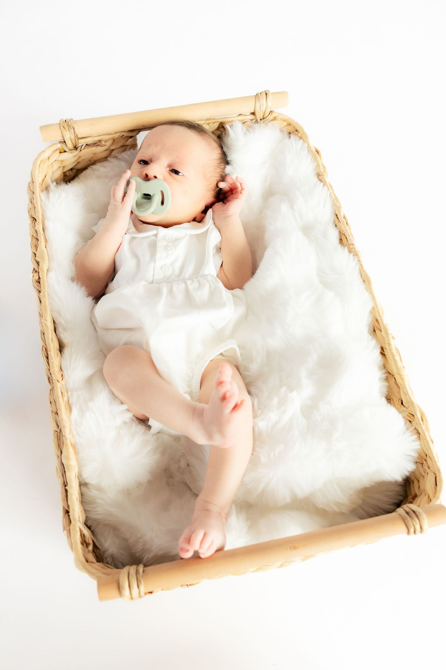Newborn photos in a studio in Dothan, Alabama