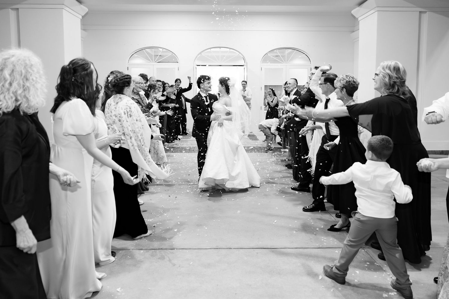 Wedding Grand Exit at James P. Nix Center Fairhope, Alabama