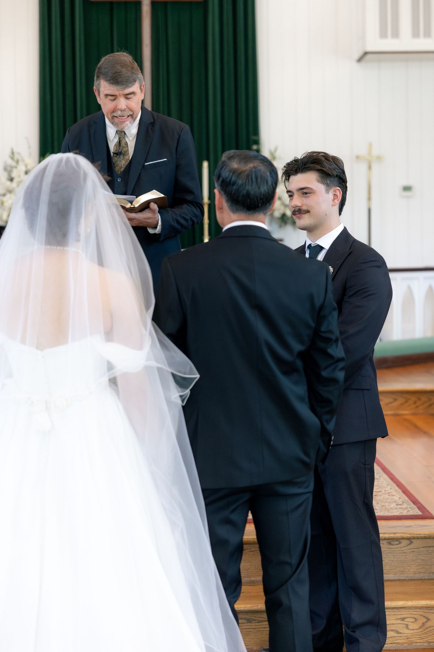 Wedding Ceremony Photos at Saint Francis at The Point Anglican Church Fairhope, Alabama
