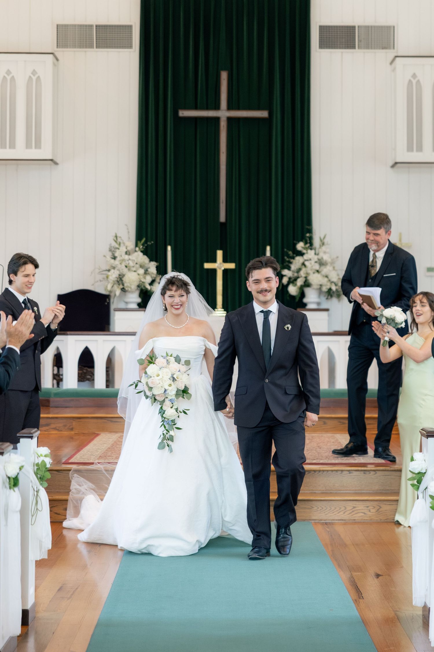 Wedding Ceremony Photos at Saint Francis at The Point Anglican Church Fairhope, Alabama