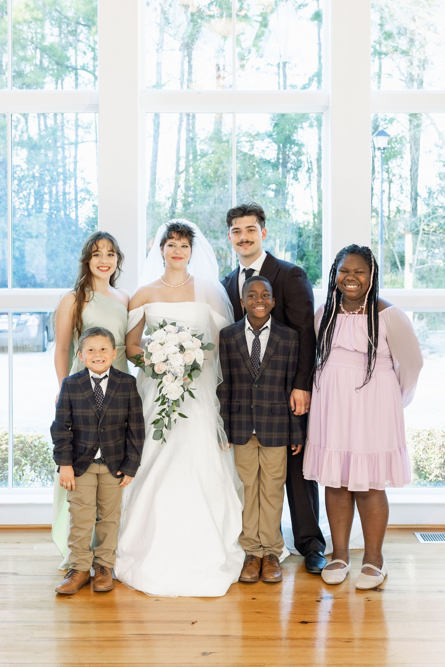 Wedding Family Photos at Saint Francis at The Point Anglican Church Fairhope, Alabama
