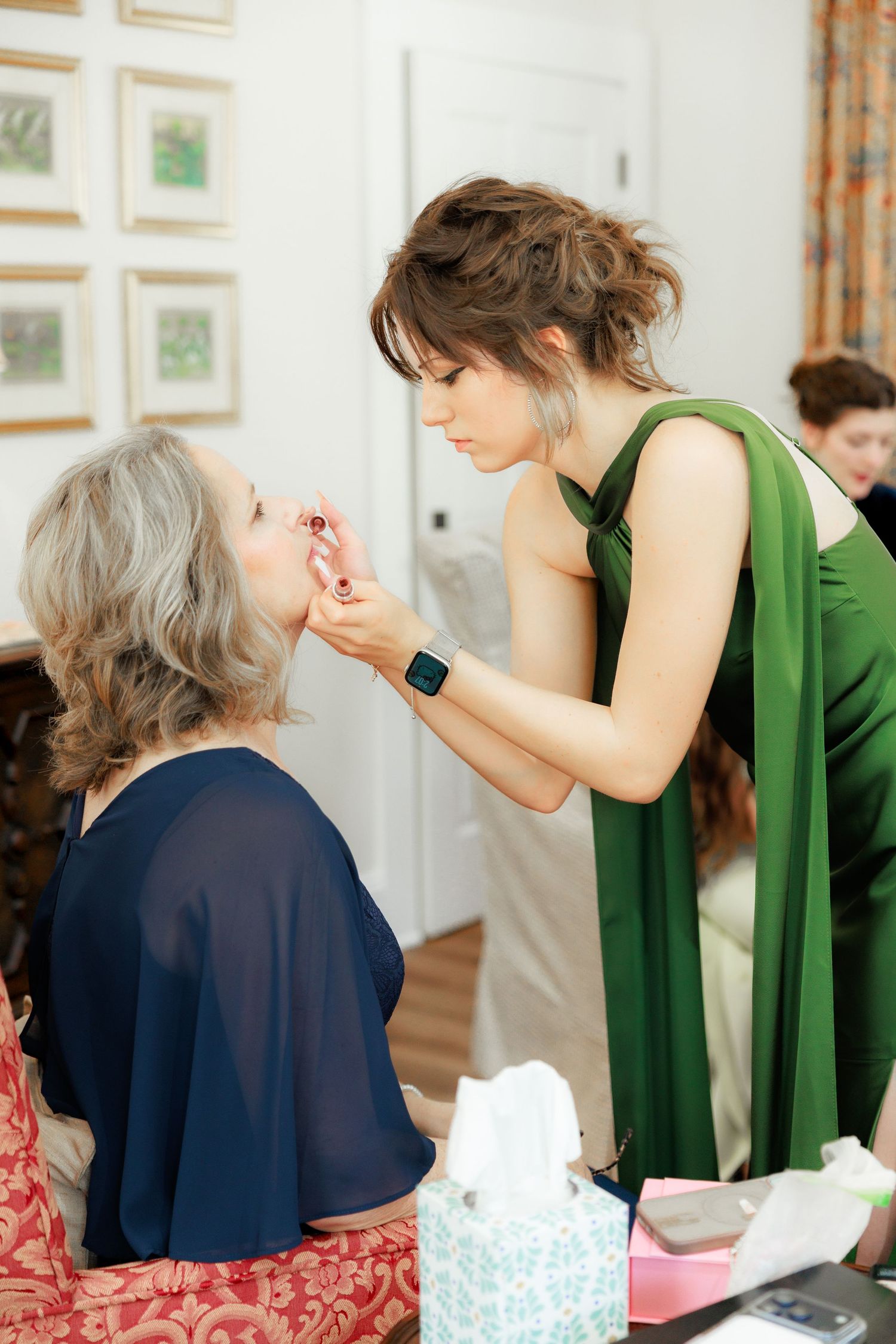 Wedding Getting Ready Photos at Saint Francis at The Point Anglican Church Fairhope, Alabama