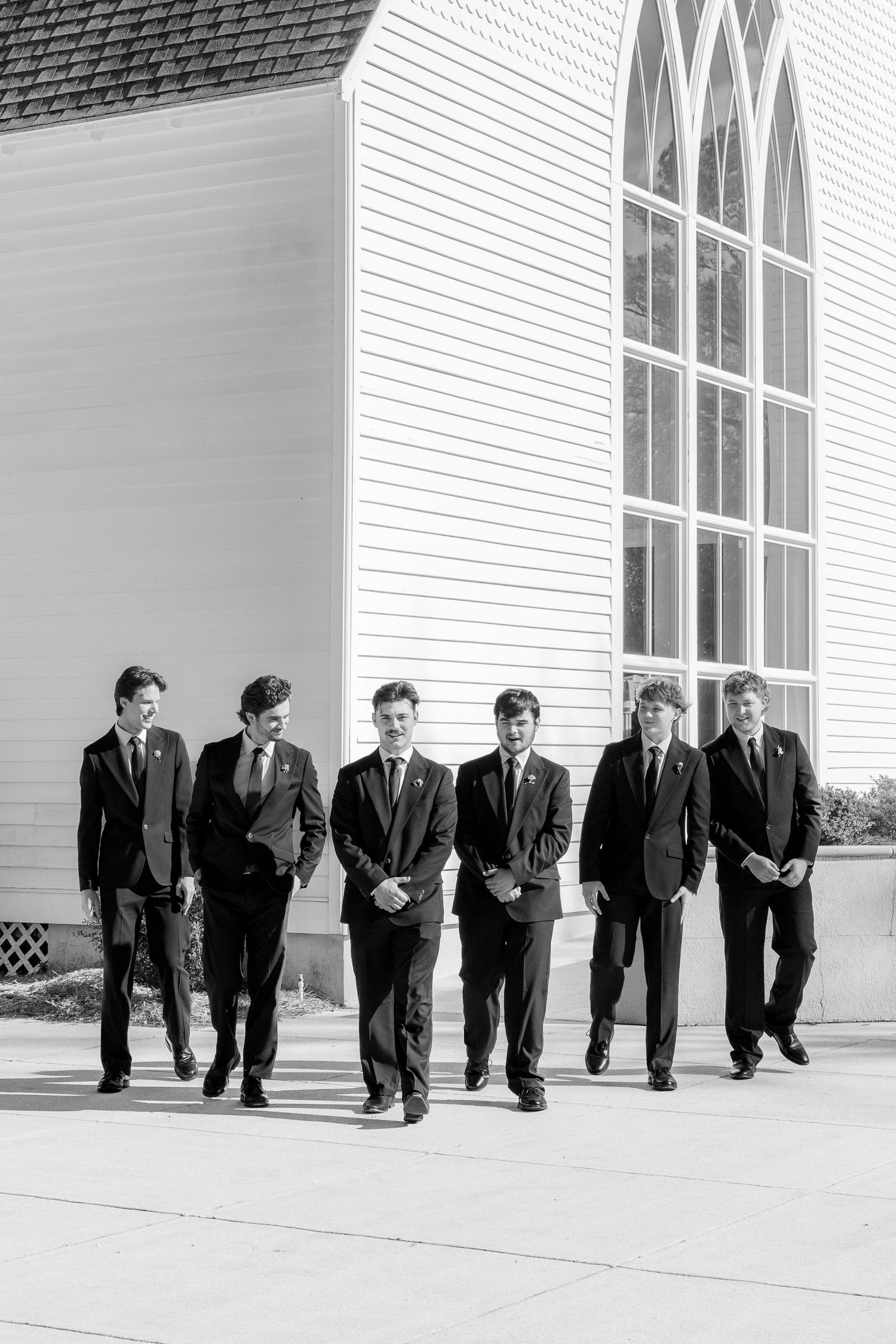 Wedding Party Photos at Saint Francis at The Point Anglican Church Fairhope, Alabama