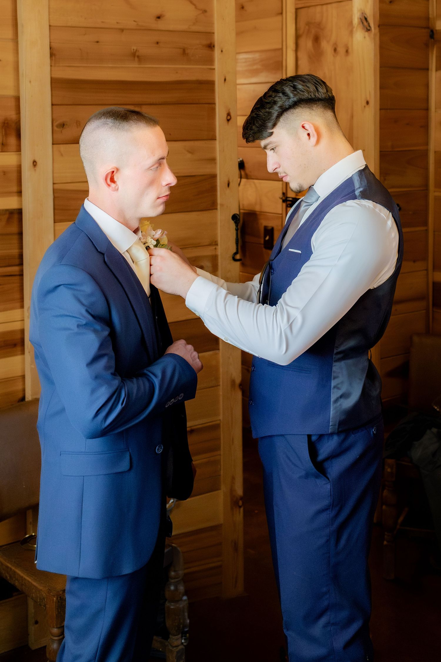 Groom getting ready photos at Dalrymple Farms Enterprise, Alabama