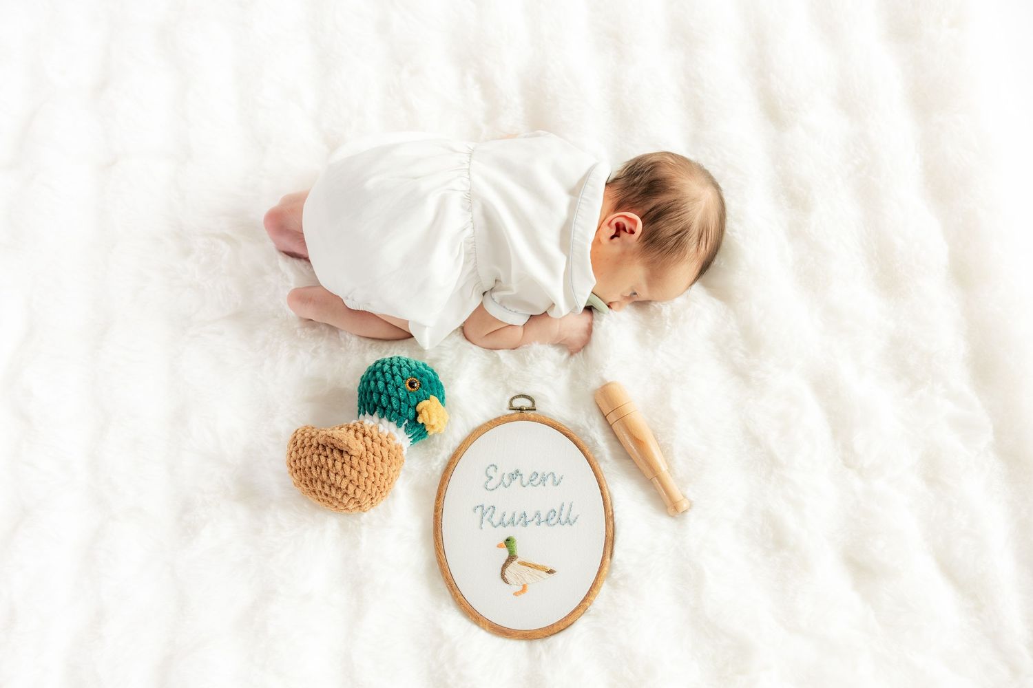 Newborn photos in a studio in Dothan, Alabama