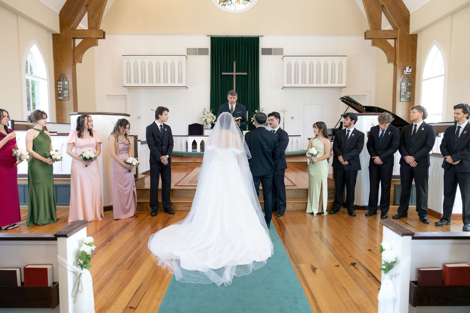 Wedding Ceremony Photos at Saint Francis at The Point Anglican Church Fairhope, Alabama