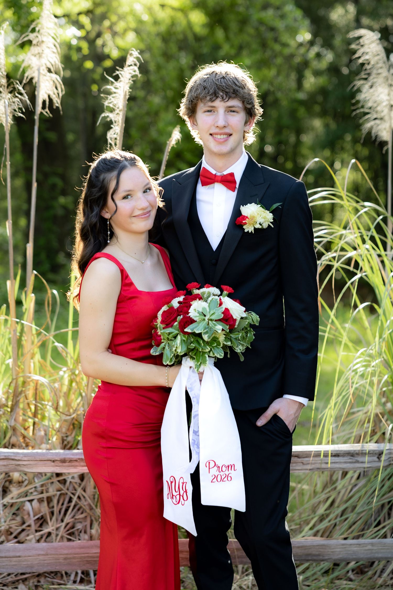Ridgecrest Christian School Senior Couple Prom Photos at Jordan's Activity Barn at Kelly Creek Midland City, Alabama