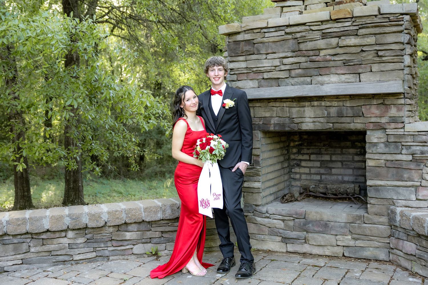 Ridgecrest Christian School Senior Couple Prom Photos at Jordan's Activity Barn at Kelly Creek Midland City, Alabama
