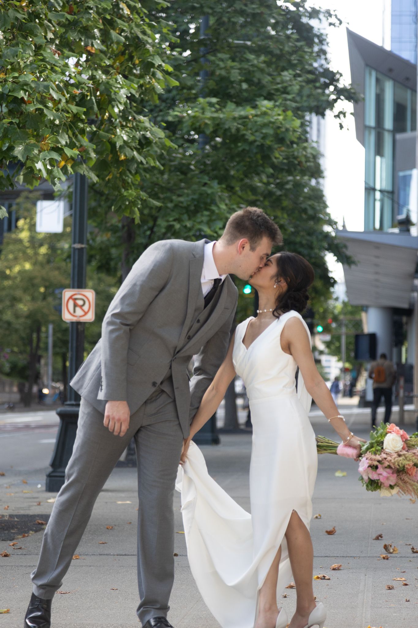 Romantic wedding couple session Renton WA