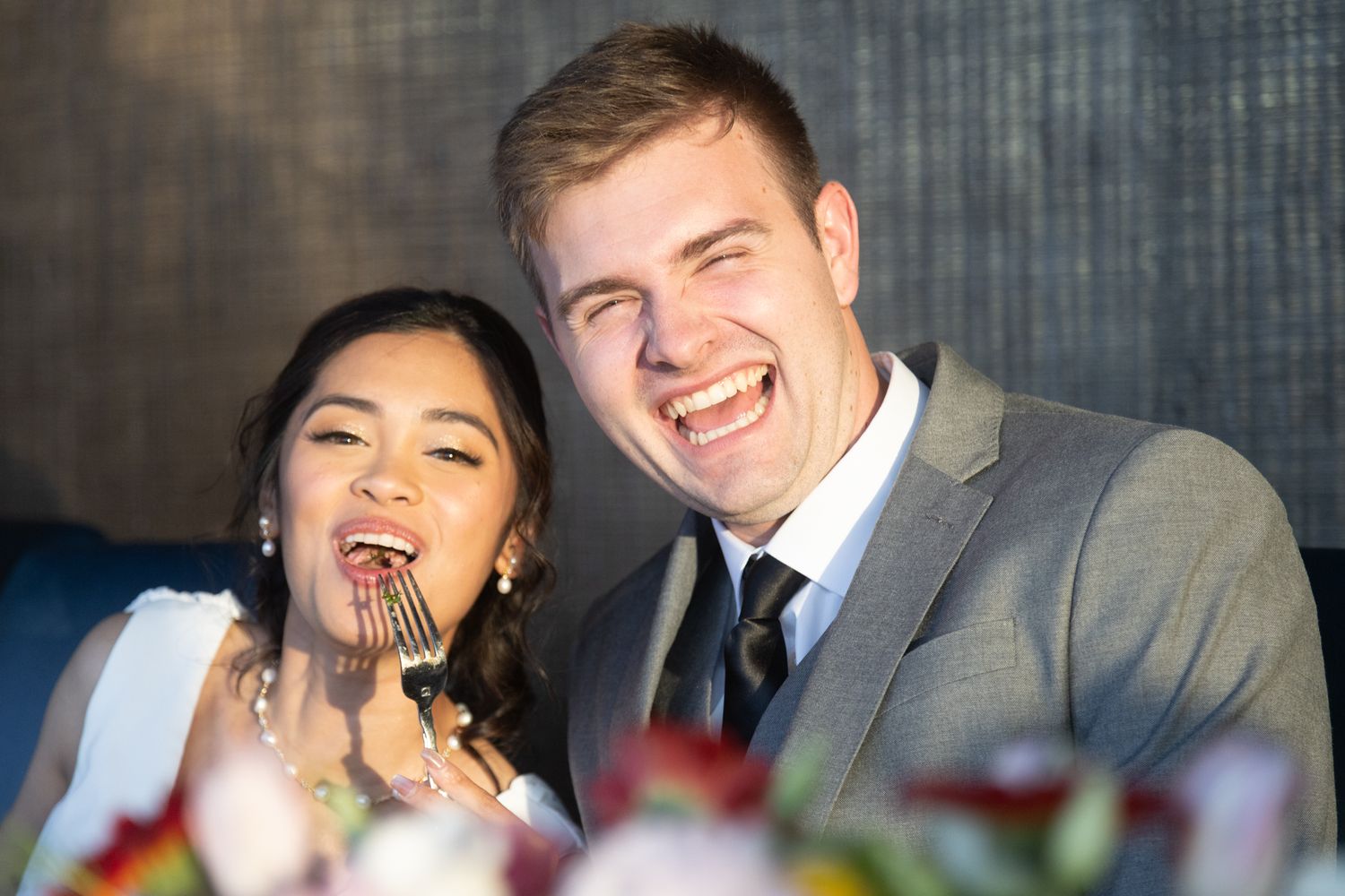 Seattle wedding reception photography candid moment