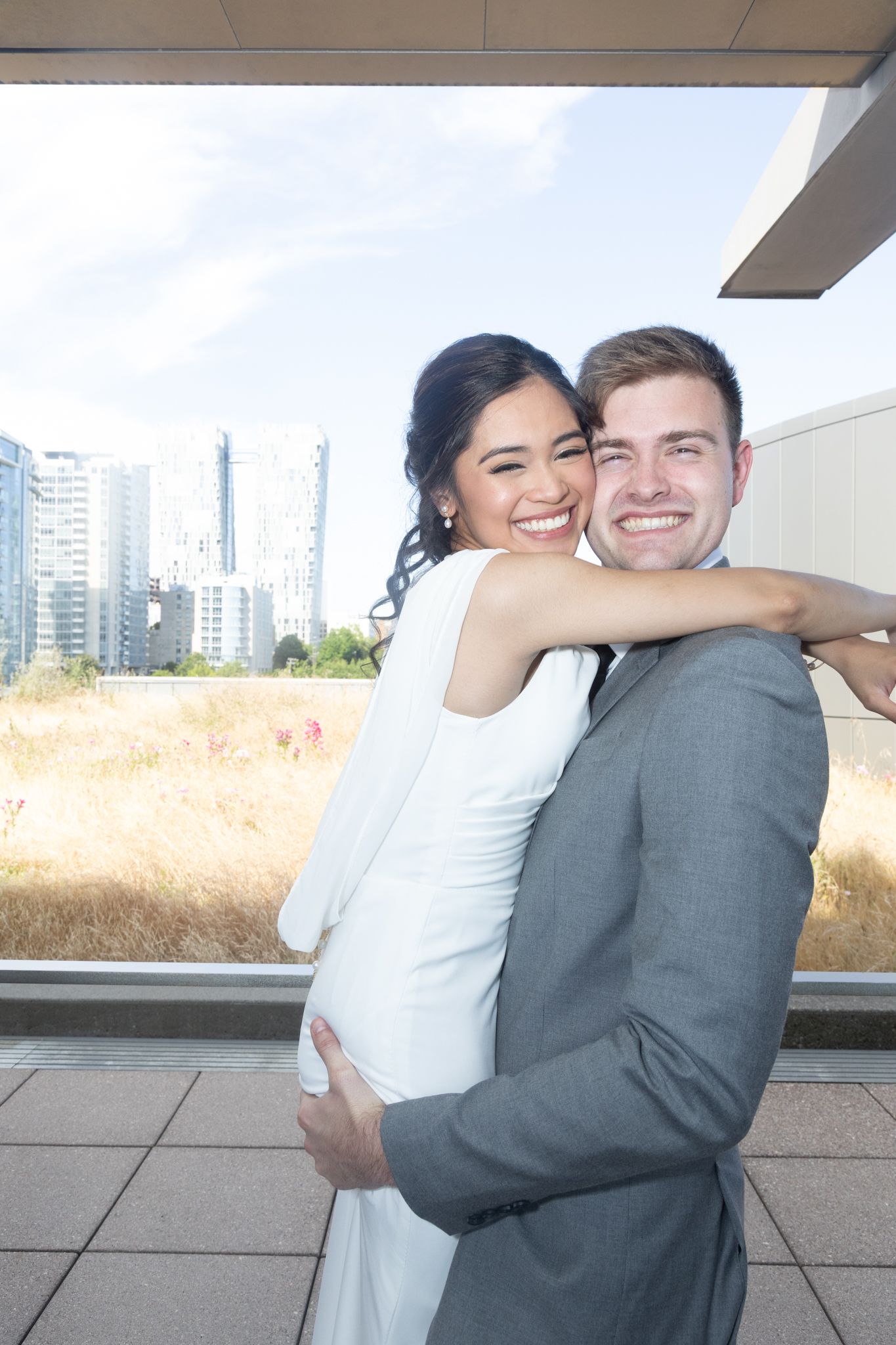 Sharp cinematic wedding portraits Renton