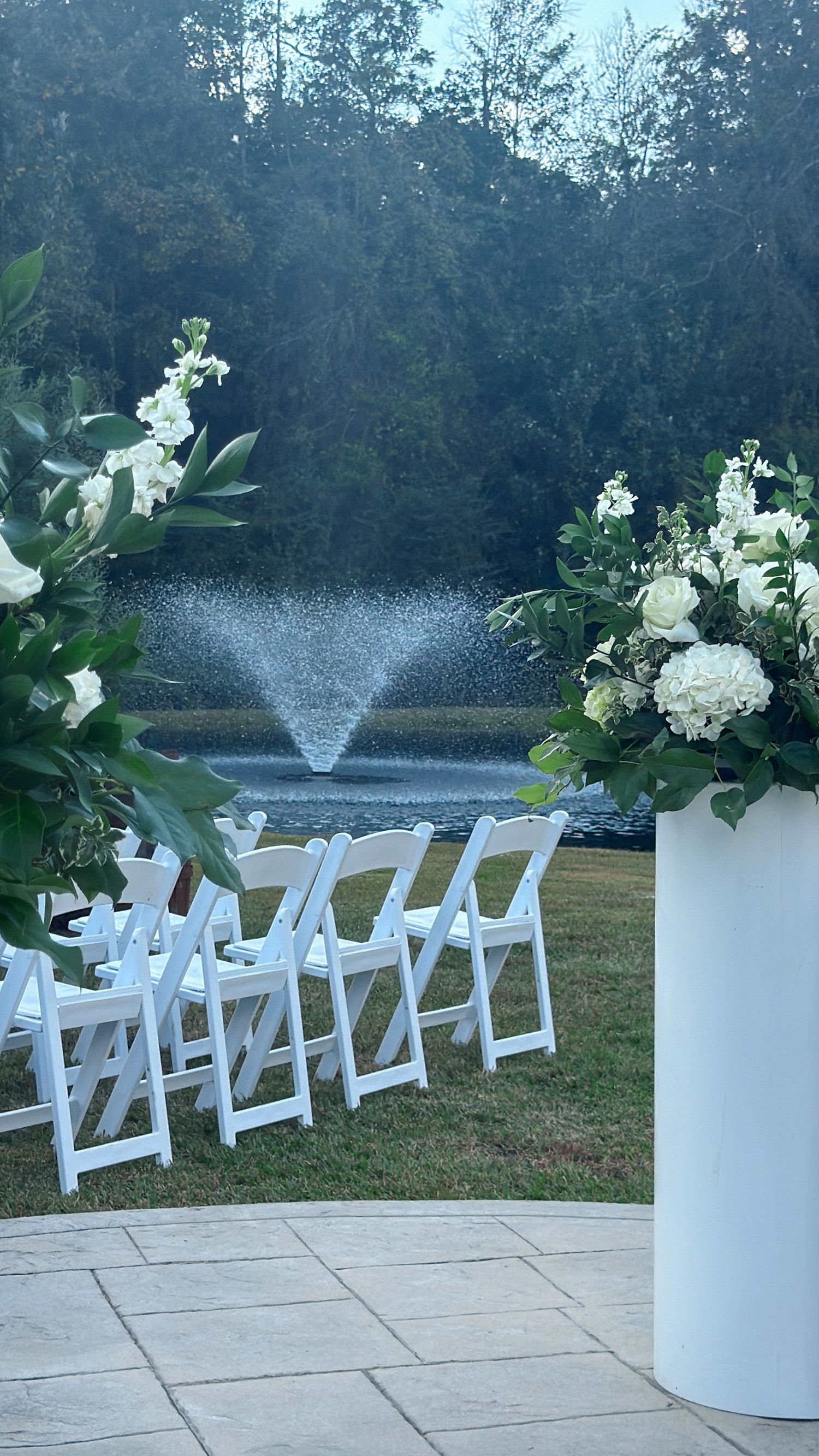 wedding content creation of venue detail shot