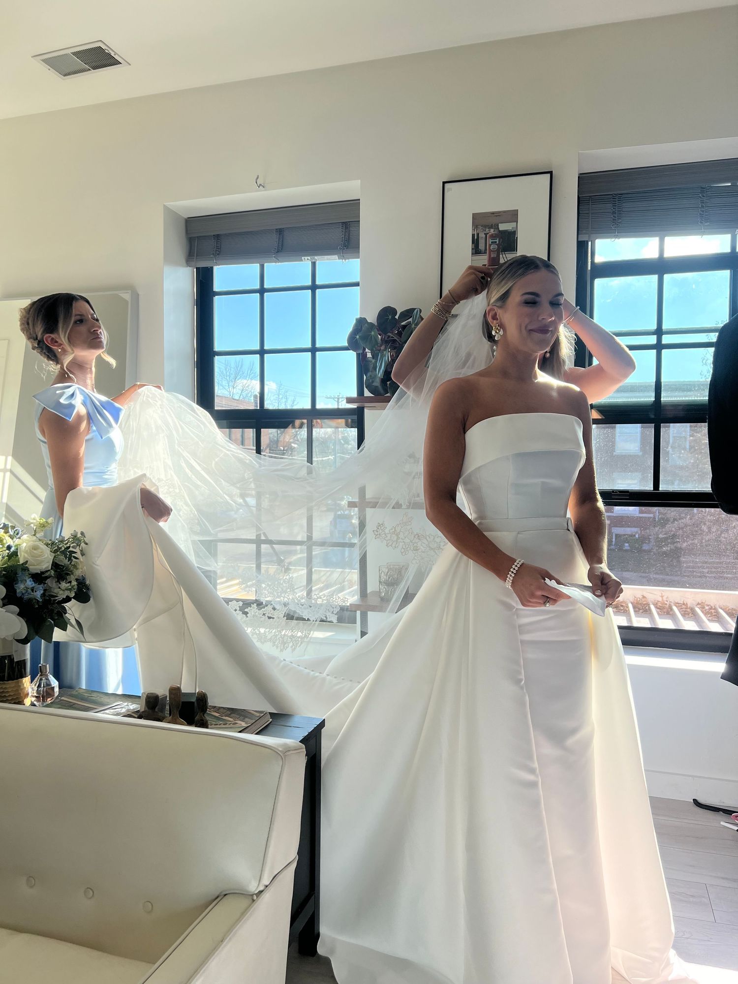 wedding content creation bride getting ready