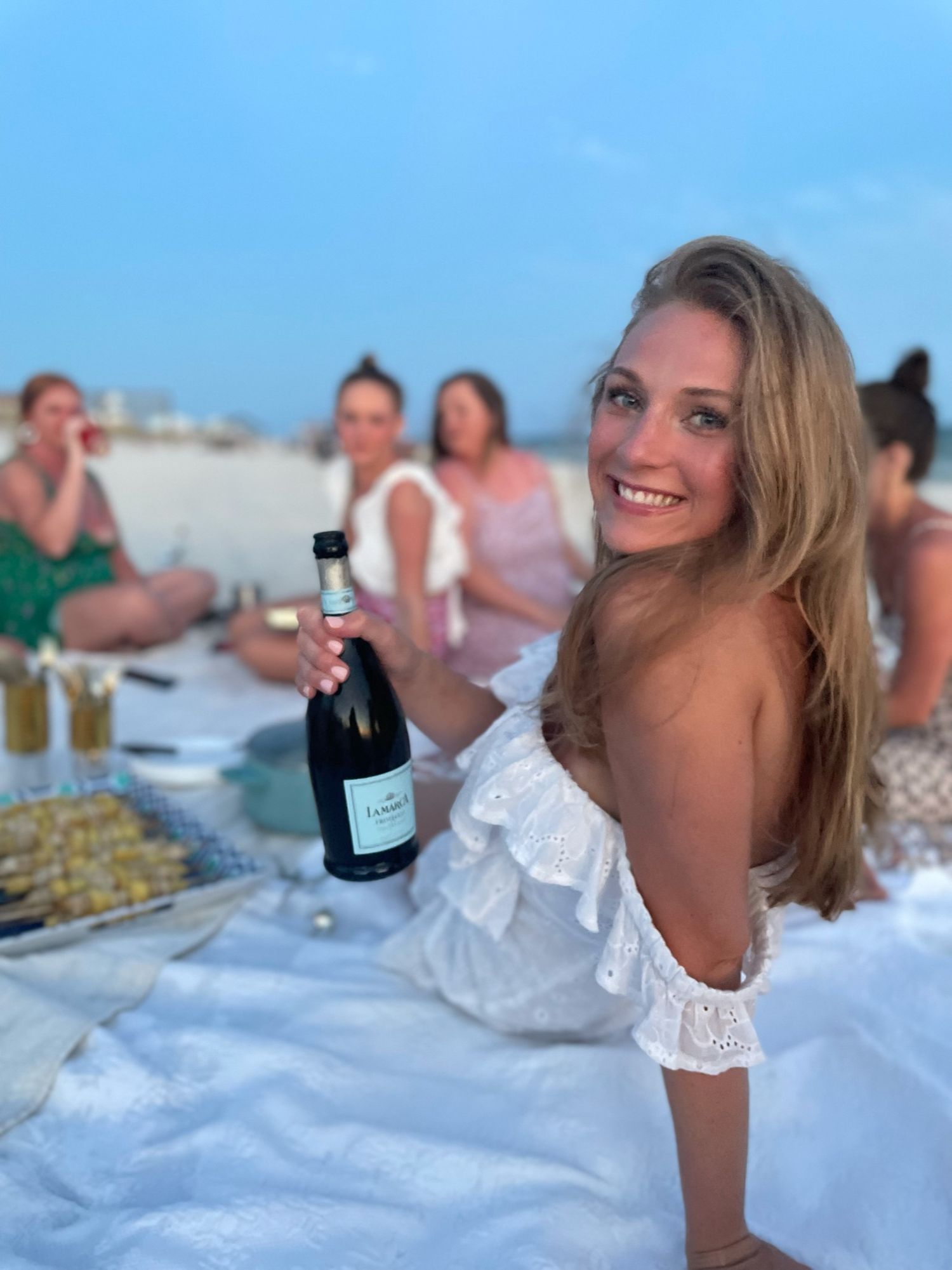 bachelorette trip content creation bride