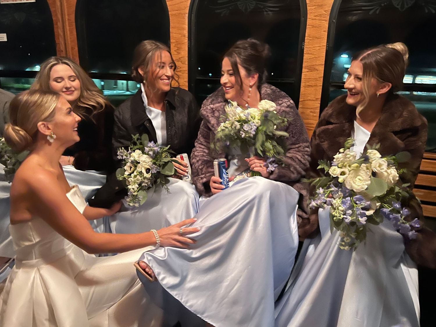 wedding content creation bride and bridesmaids