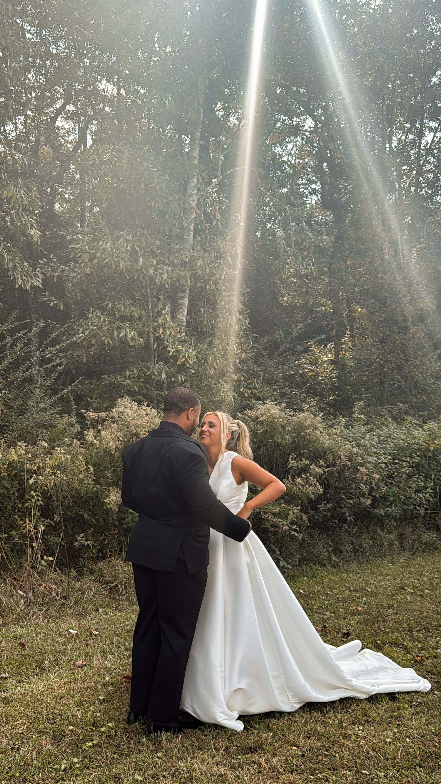 wedding content creation of bride and groom