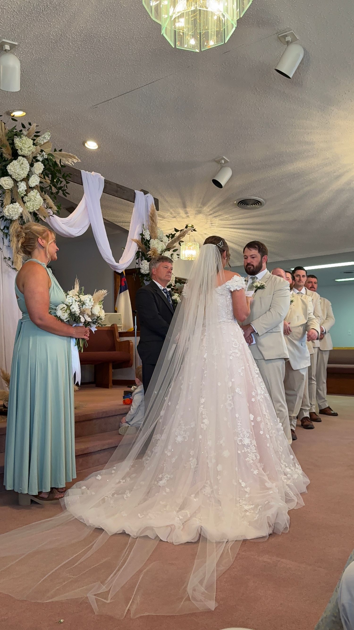 wedding day in flora, mississippi