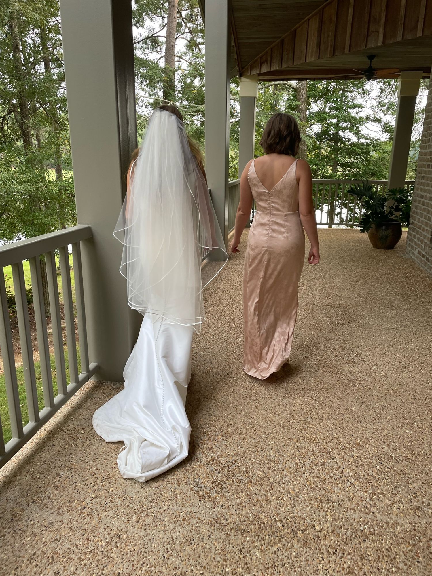 wedding content creation of bride and bridesmaid