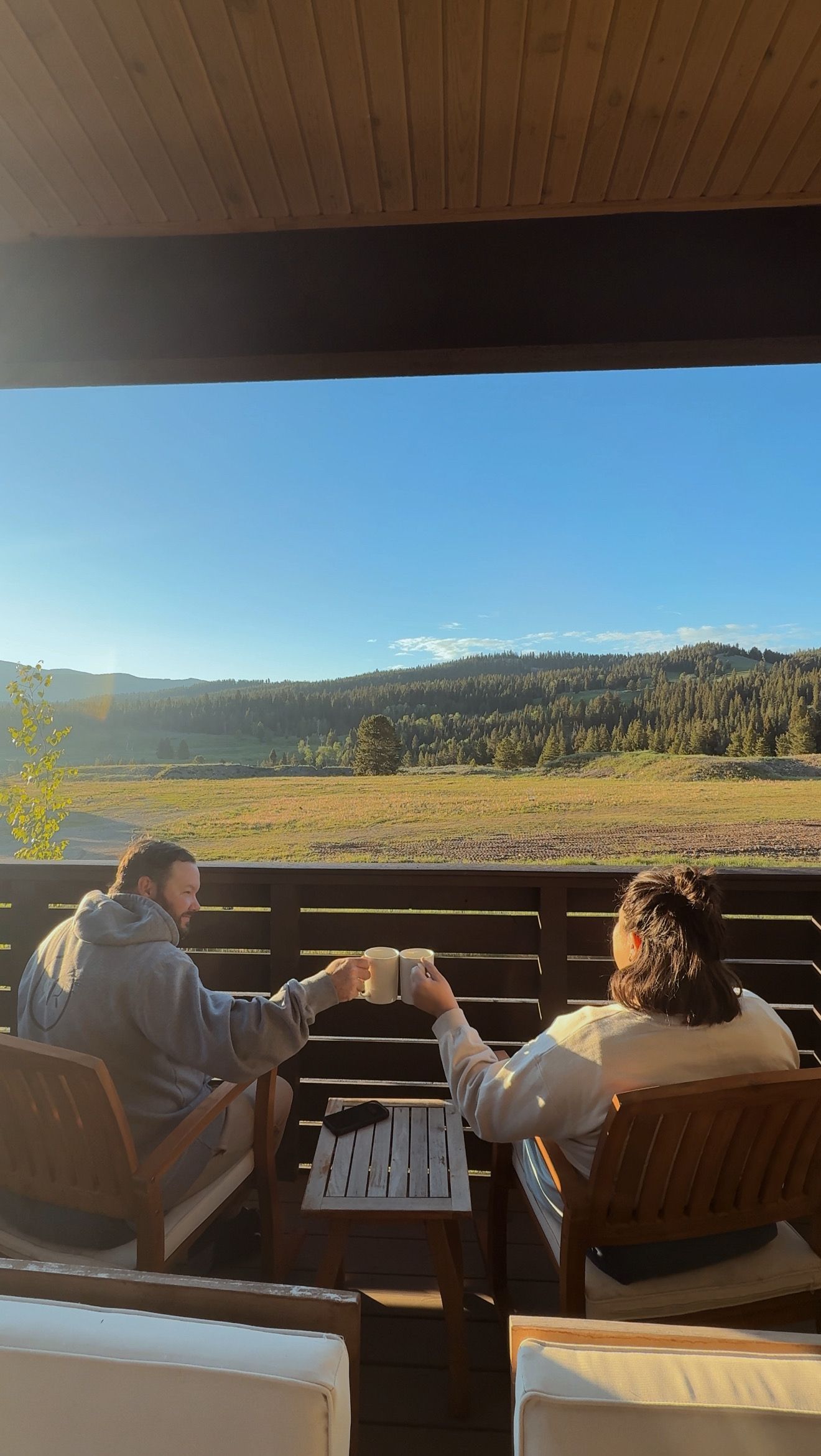 ugc travel content for a short term rental airbnb in big sky, montana