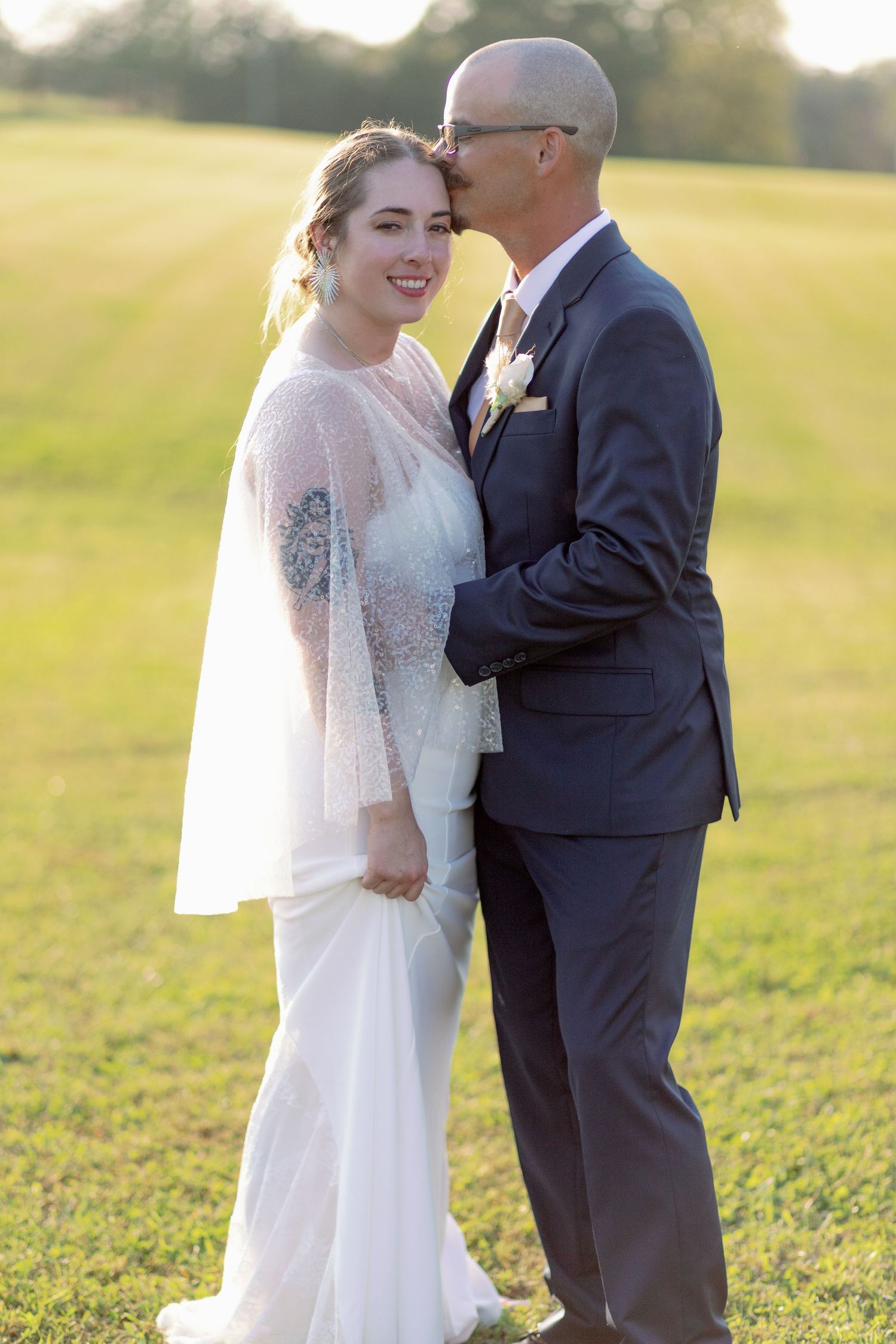 bride and groom wedding portraits