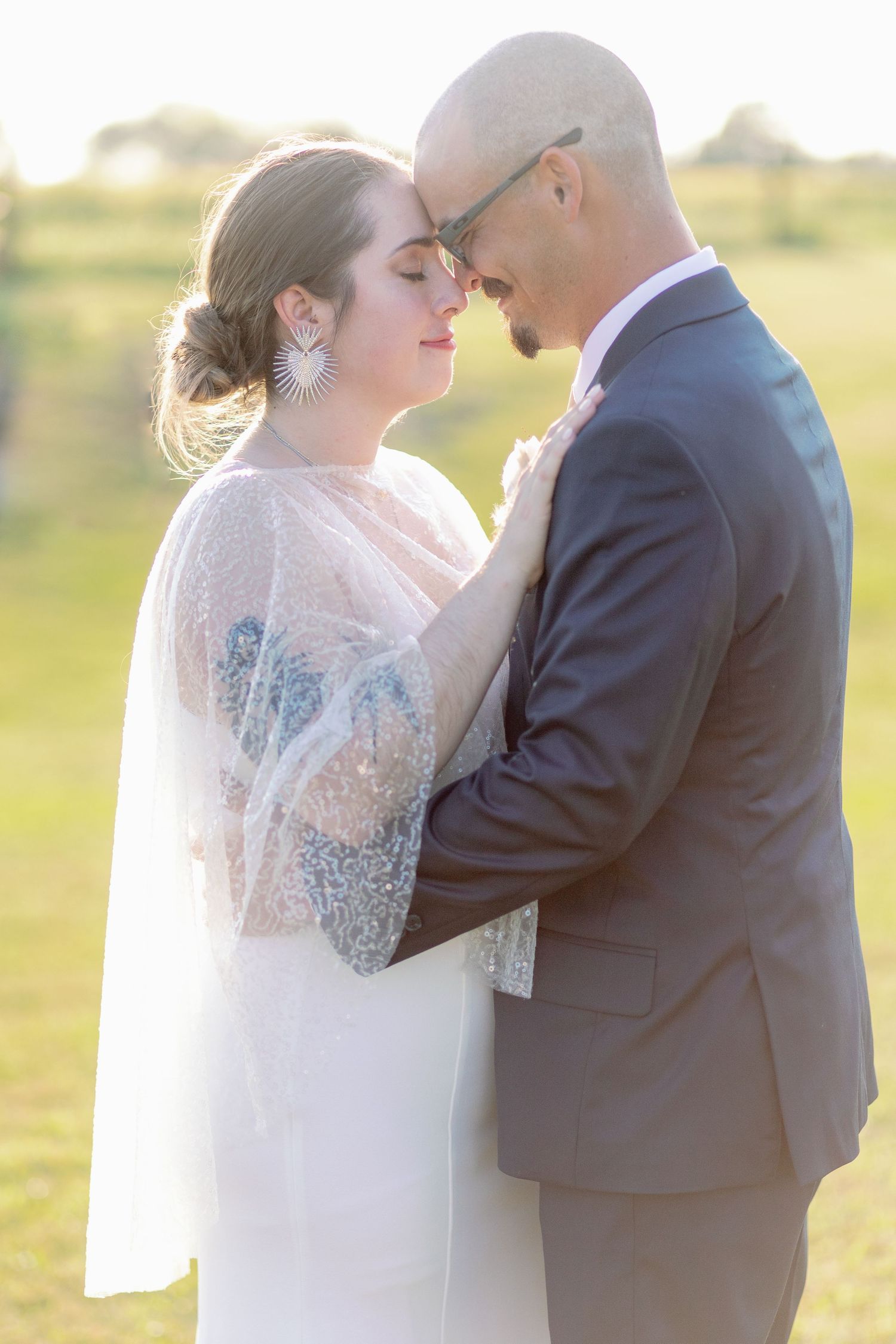 bride and groom wedding portraits