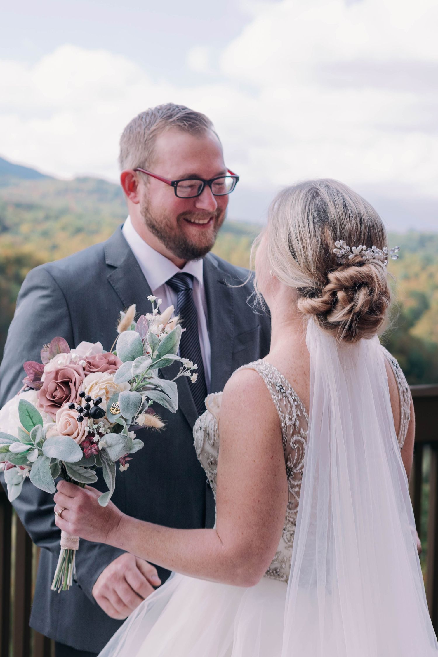 bride and groom wedding portraits