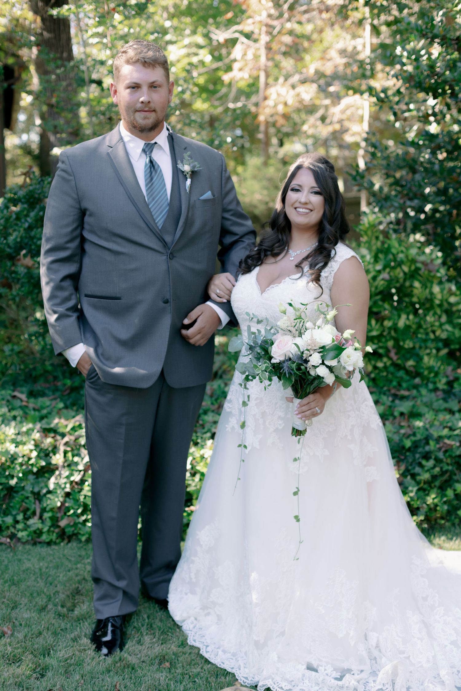 bride and groom wedding portraits