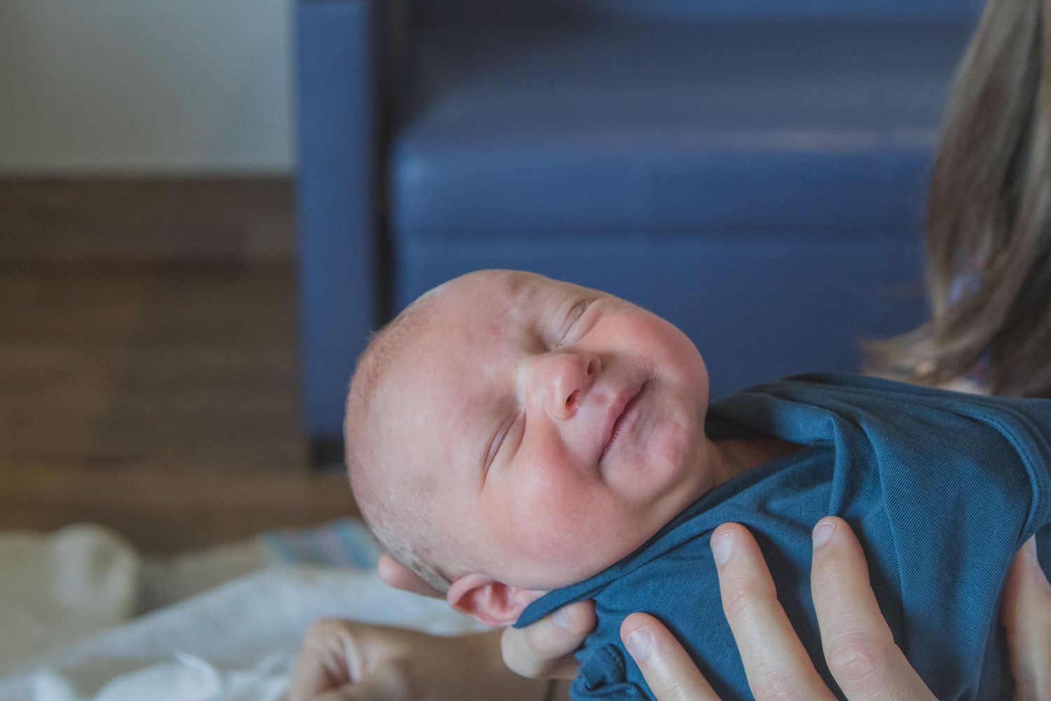 Copperas Cove Fresh 48 Photographer capturing newborn baby.