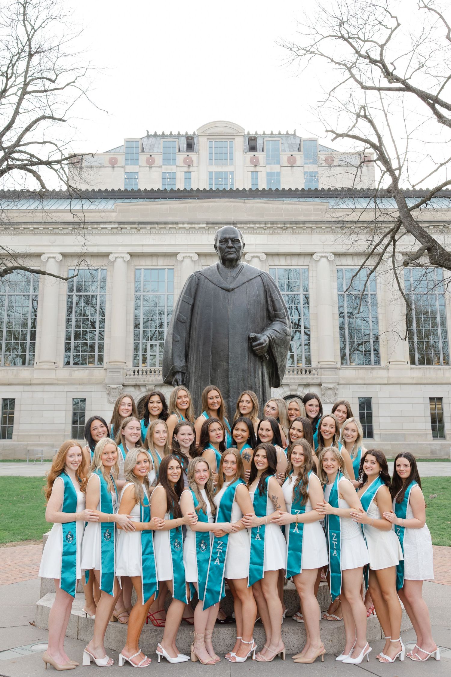 Graduation photos at Ohio State University in Columbus. Sorority photos