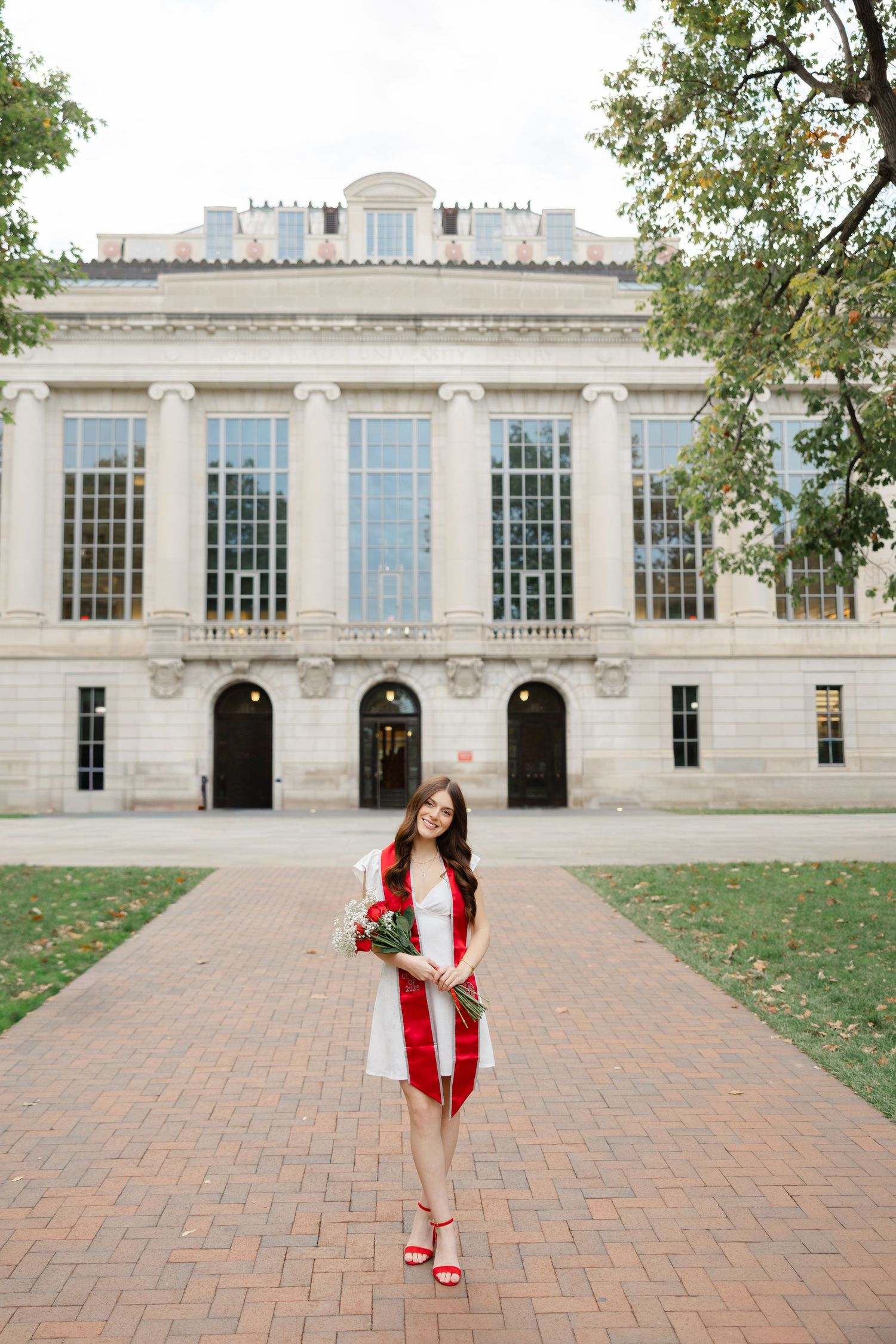Ohio State graduation photos at the Oval in Columbus Ohio