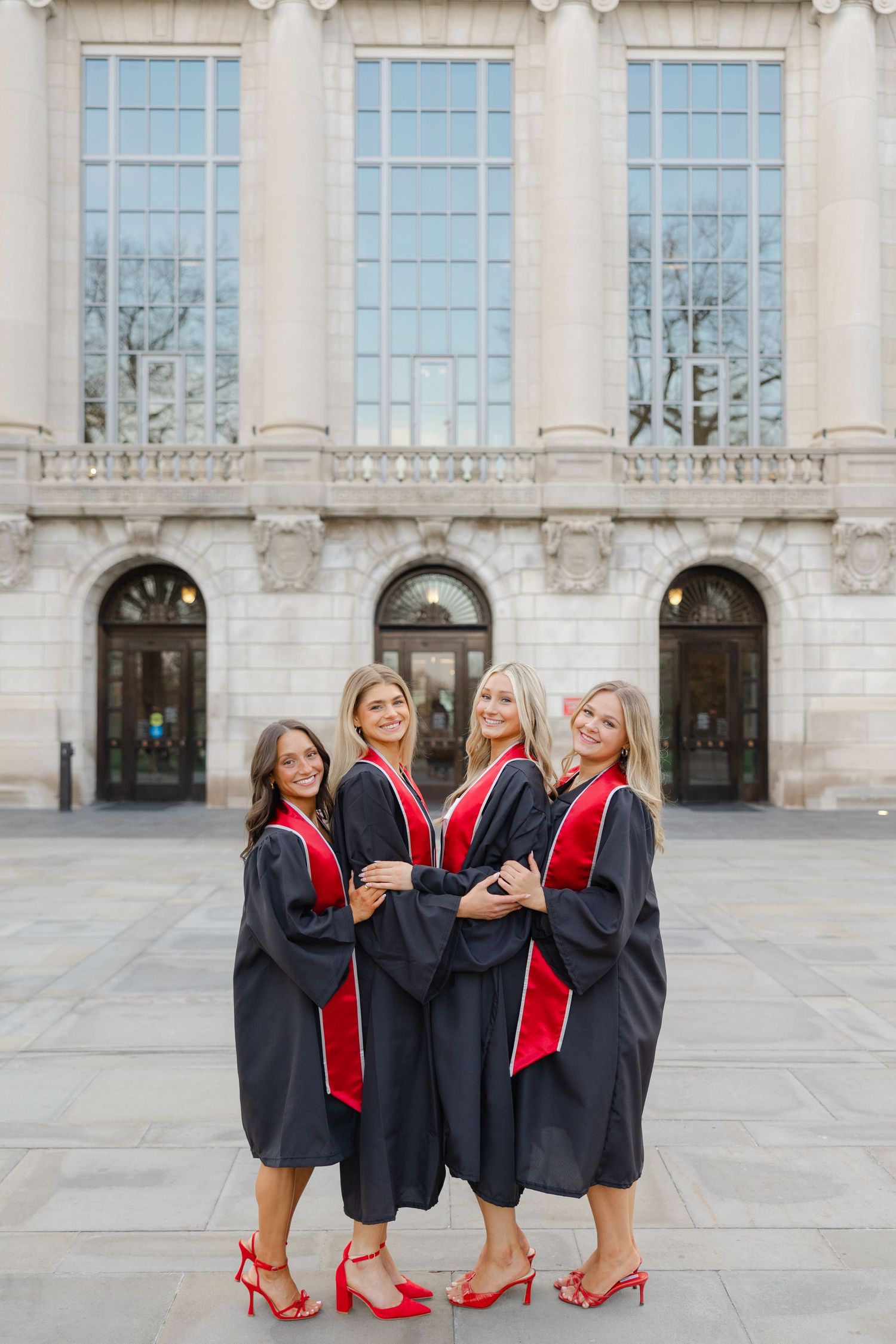 OSU graduation photos at Thompson Library