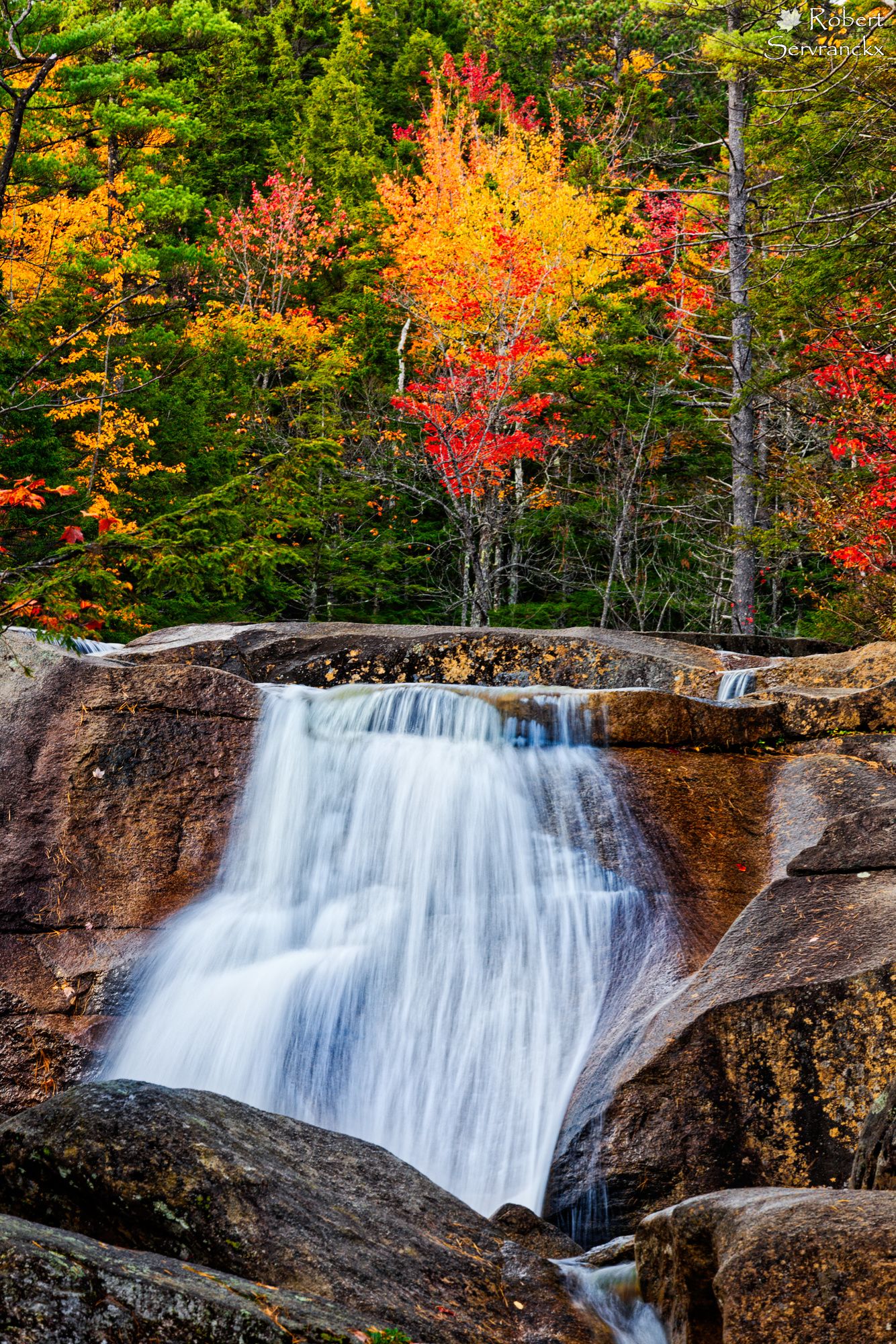 Diana's Baths in Fall, New Hampshire - Diana's Baths en automne, New Hampshire