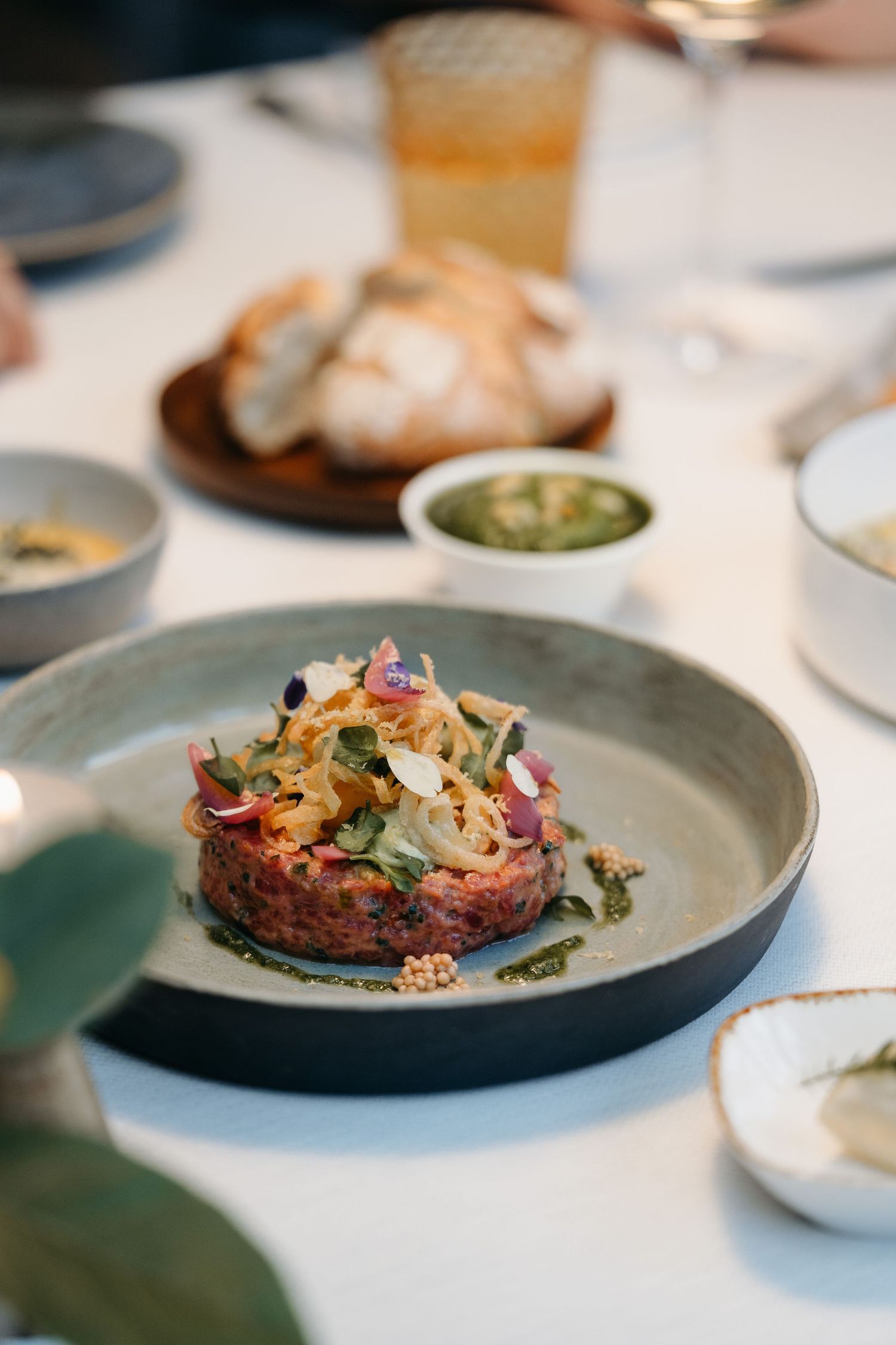 Restaurantfotografie Beef Tatar Südsteiermark Schlosskeller