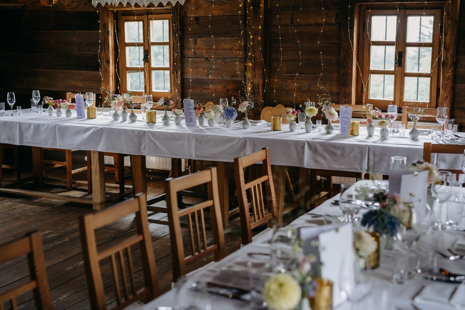 Hochzeitstafel im Weingut Pongratz