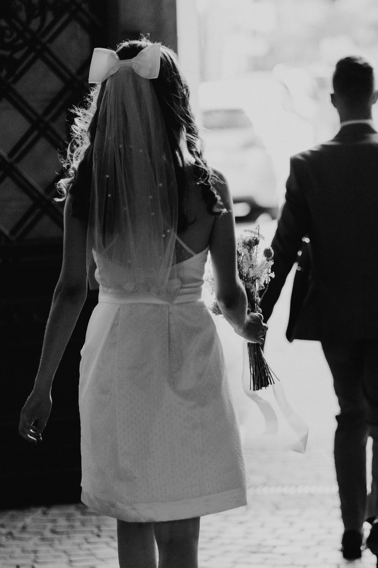 Moderne Hochzeitsfotografie in Graz schwarz-weiß