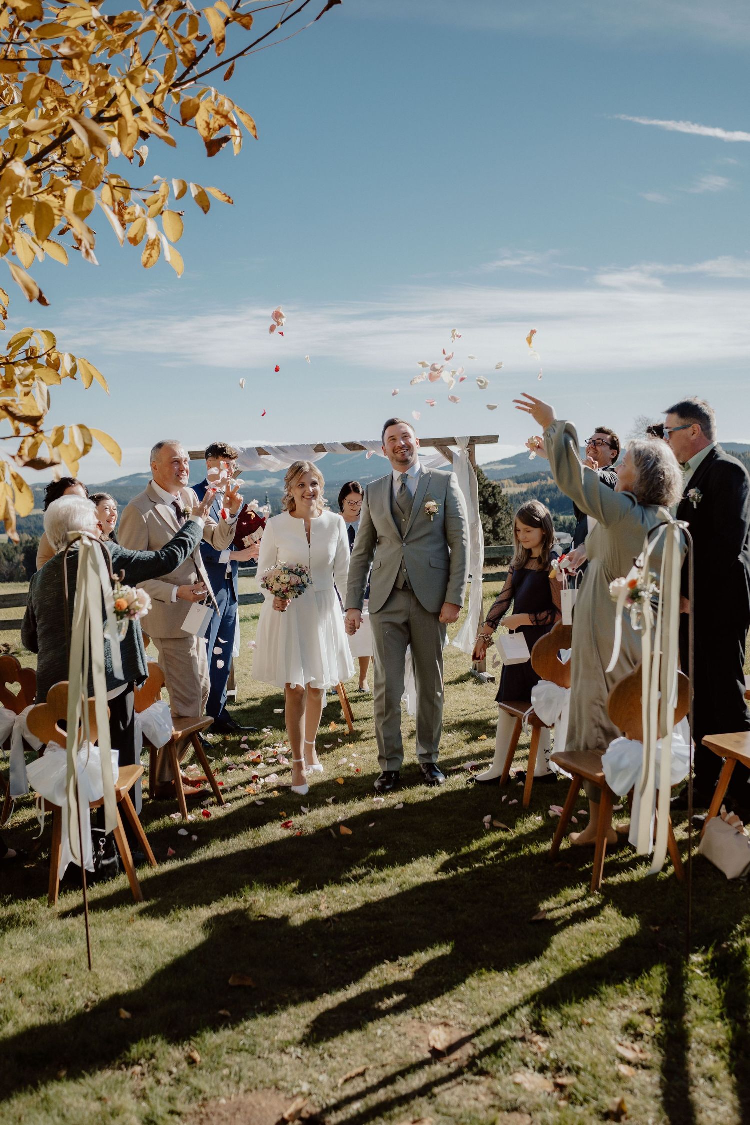 Heiraten im Herbst, Hochzeit auf der Bratlalm Wenigzell