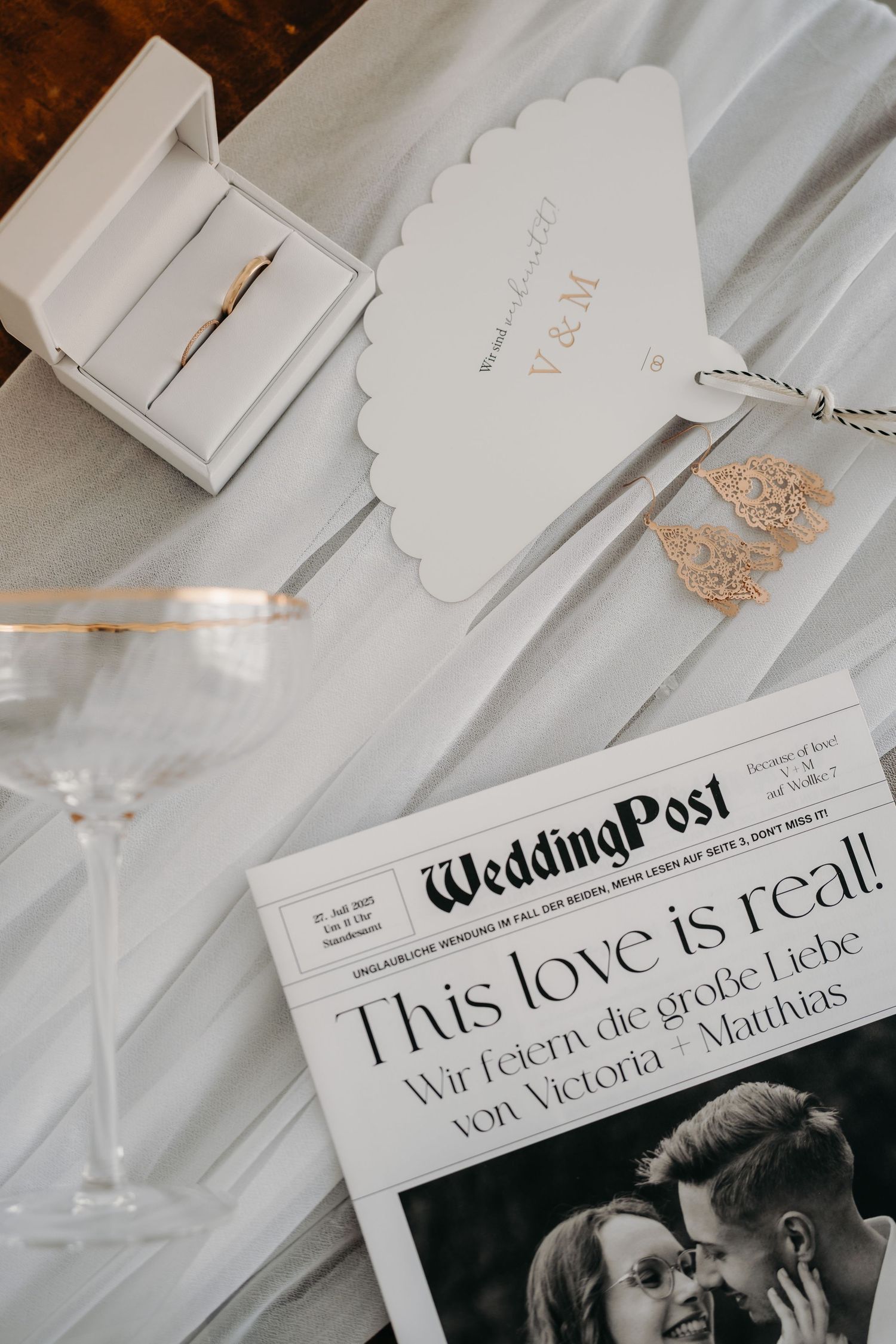 Details Flatlay Hochzeit